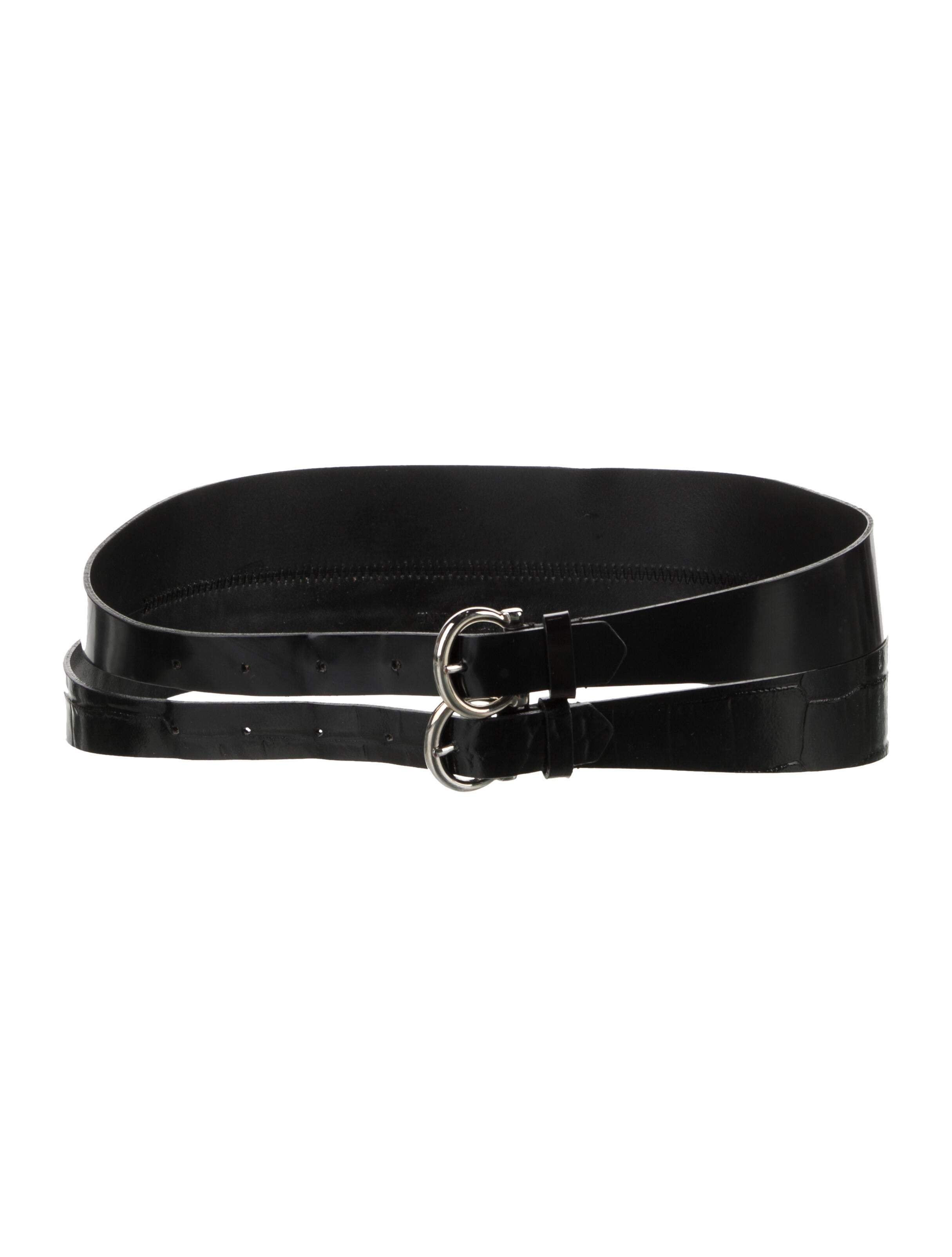 Anne Fontaine Wide Leather Belt