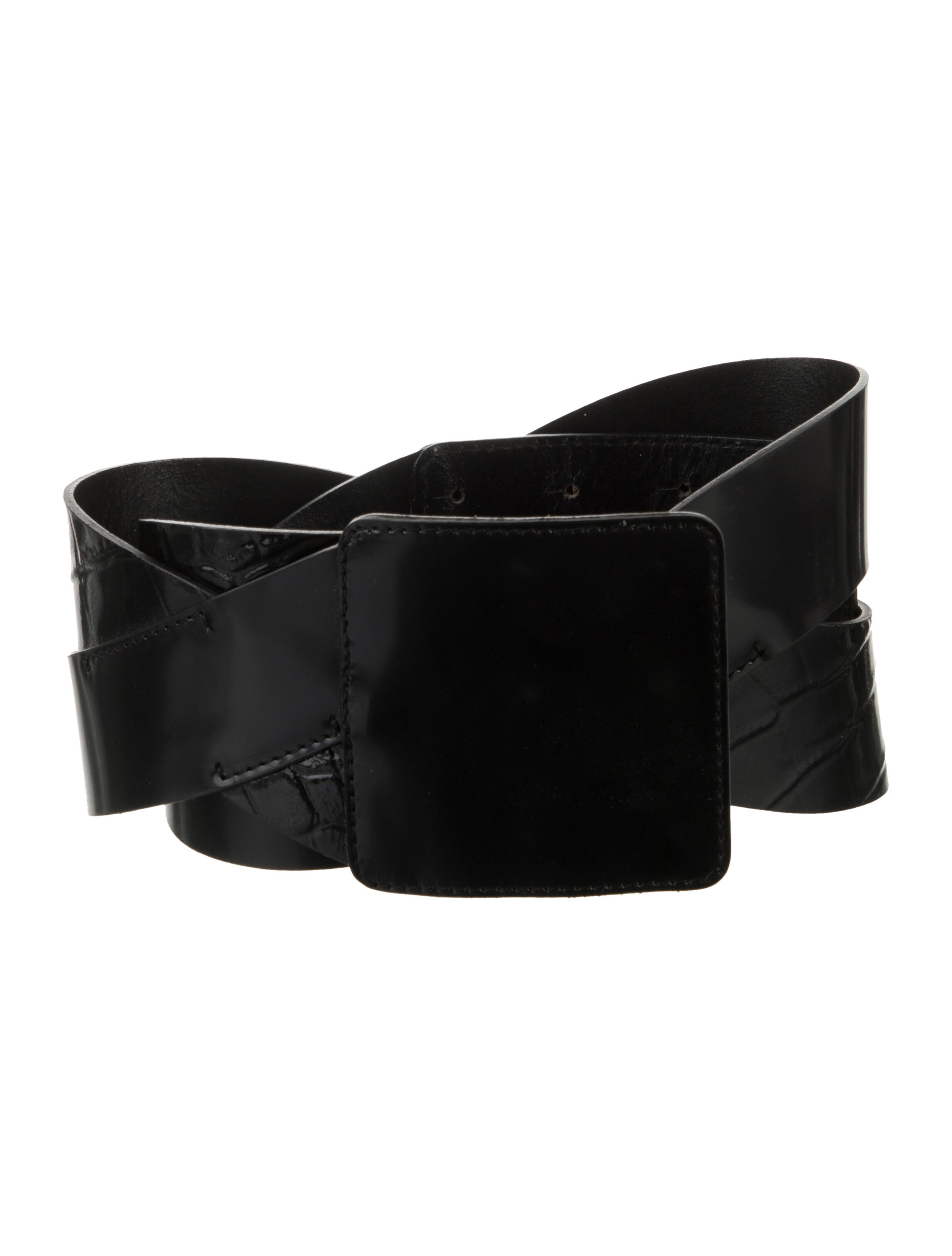 Anne Fontaine Wide Leather Waist Belt