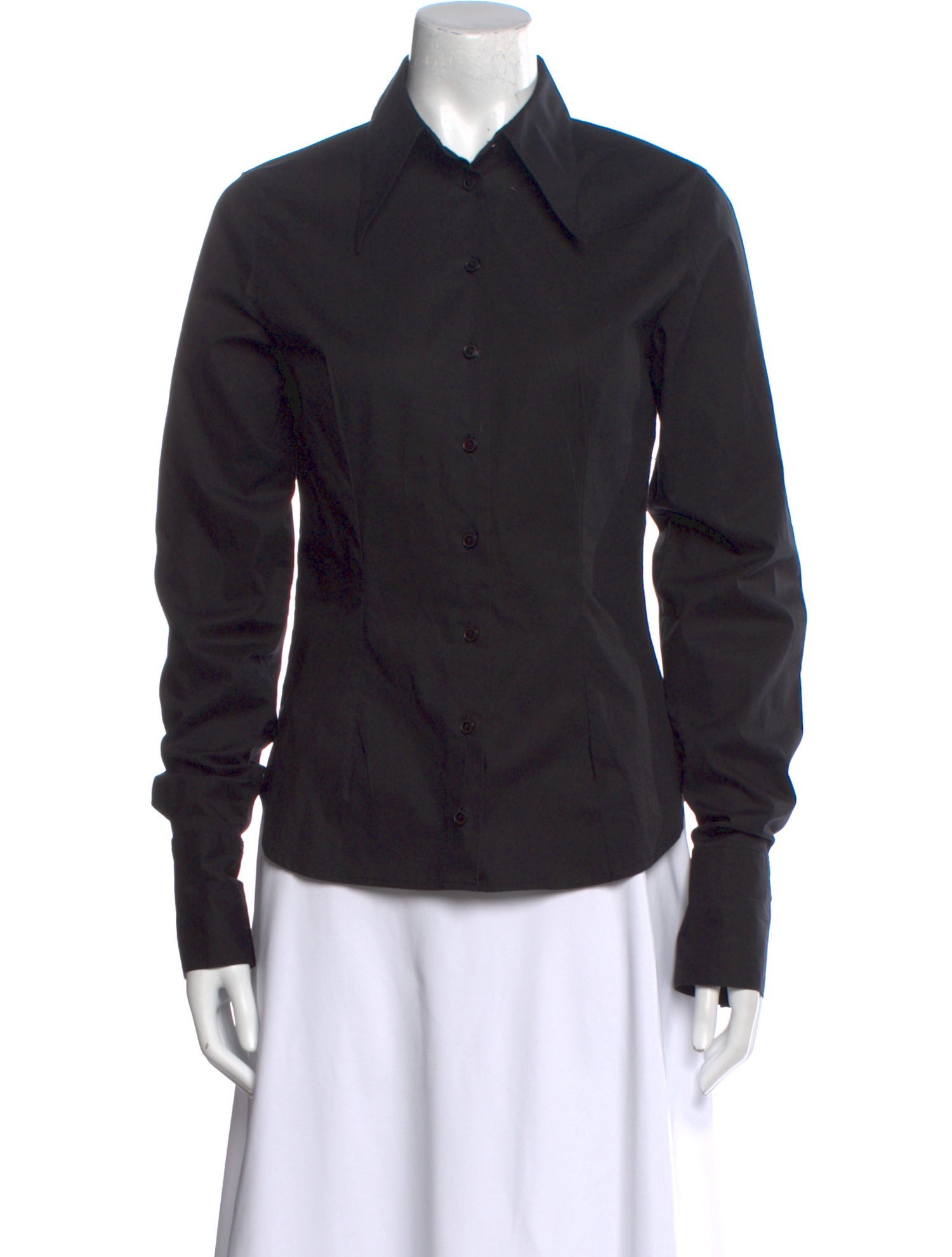 Anne Fontaine Long Sleeve Button-Up Top