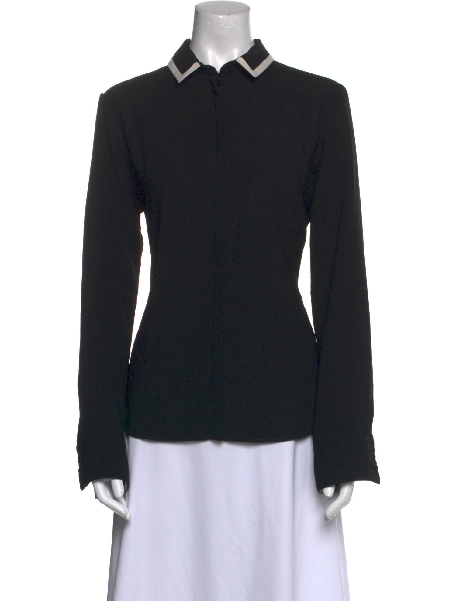 Anne Fontaine Long Sleeve Button-Up Top