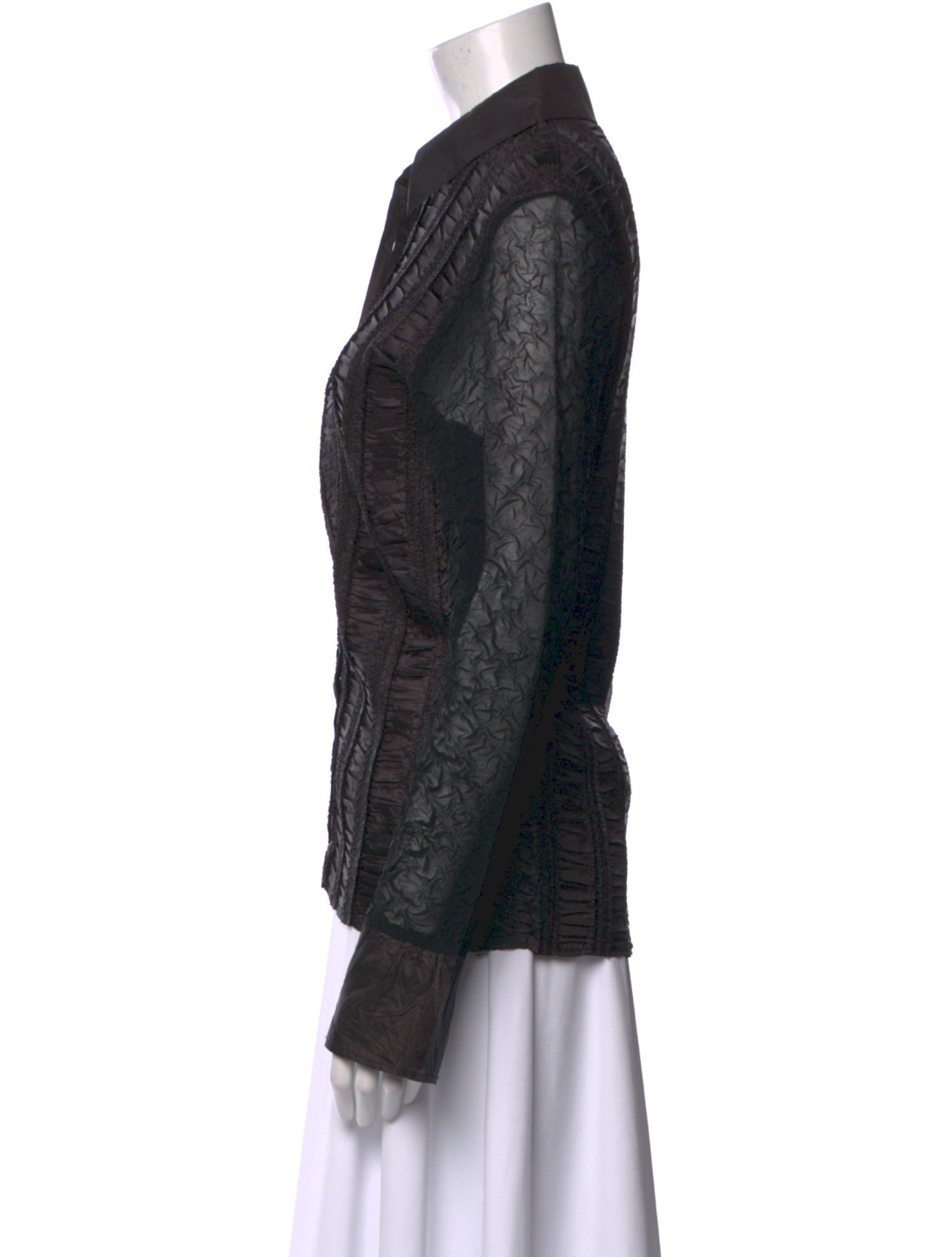 Anne Fontaine Long Sleeve Button-Up Top