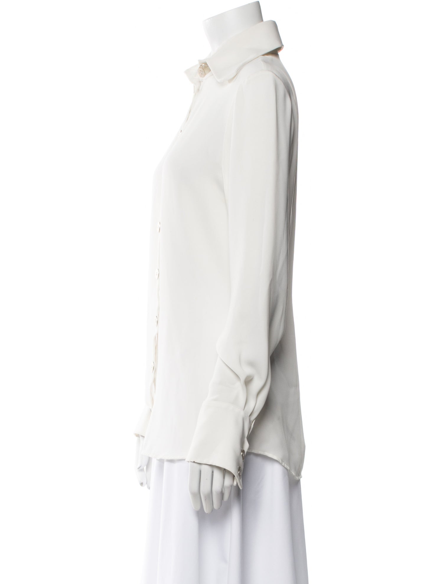 Anne Fontaine Long Sleeve Button-Up Top