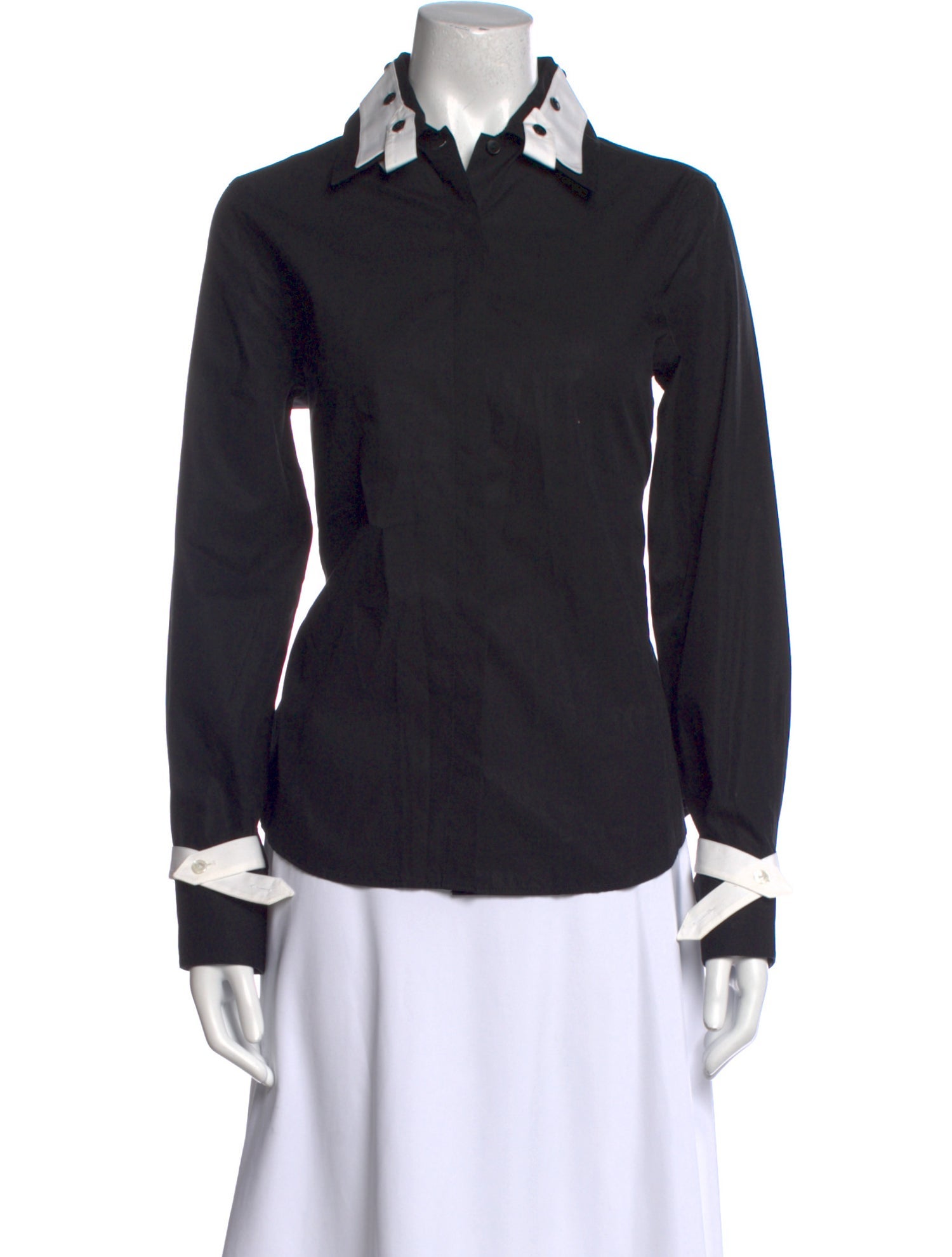 Anne Fontaine Long Sleeve Button-Up Top