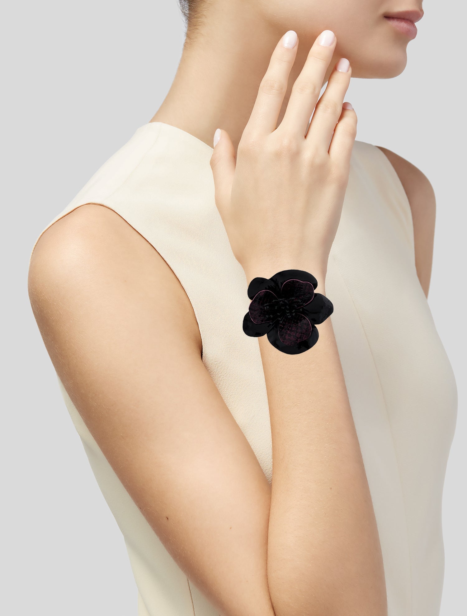 Anne Fontaine Leather Wrap Bracelet