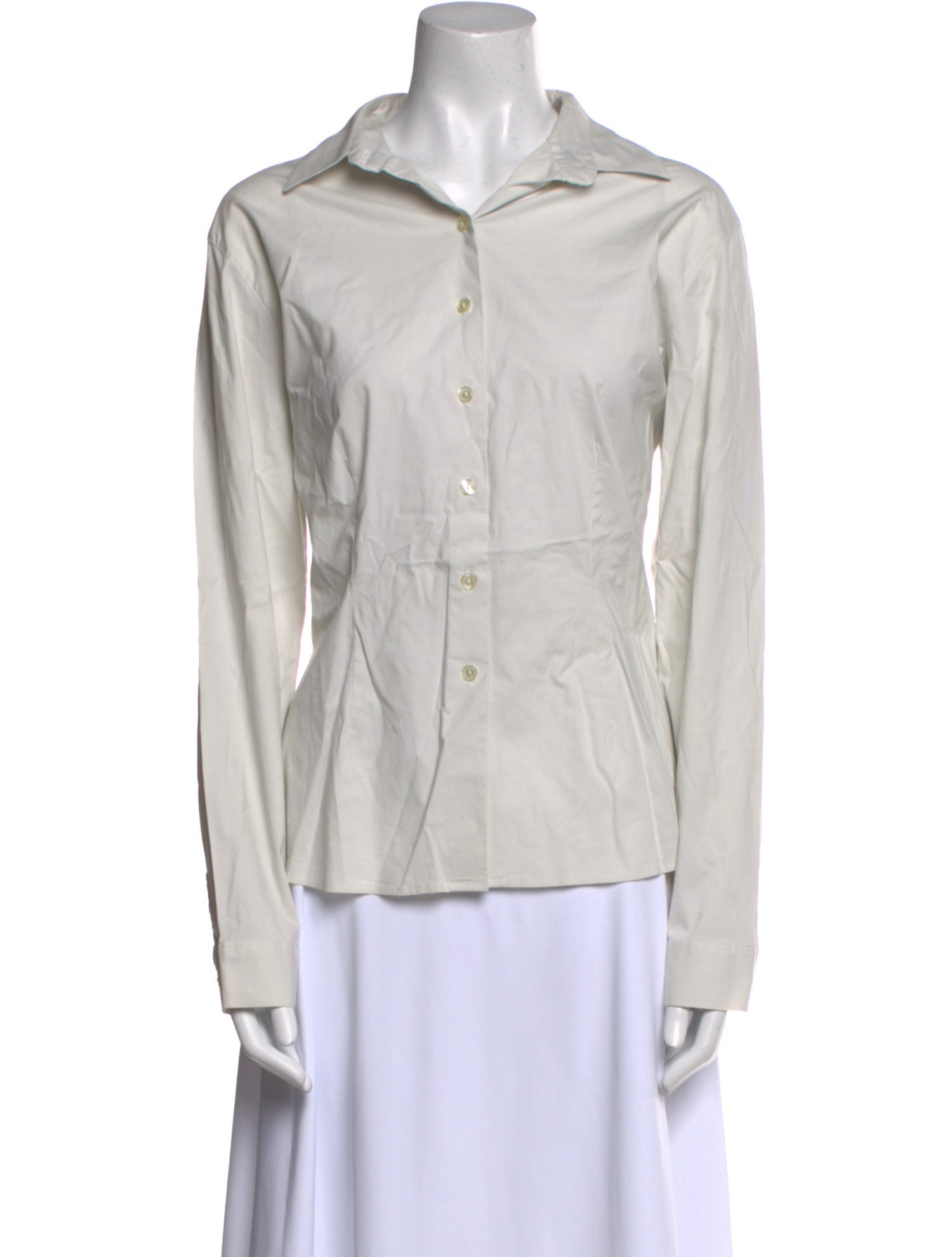 Anne Fontaine Long Sleeve Button-Up Top