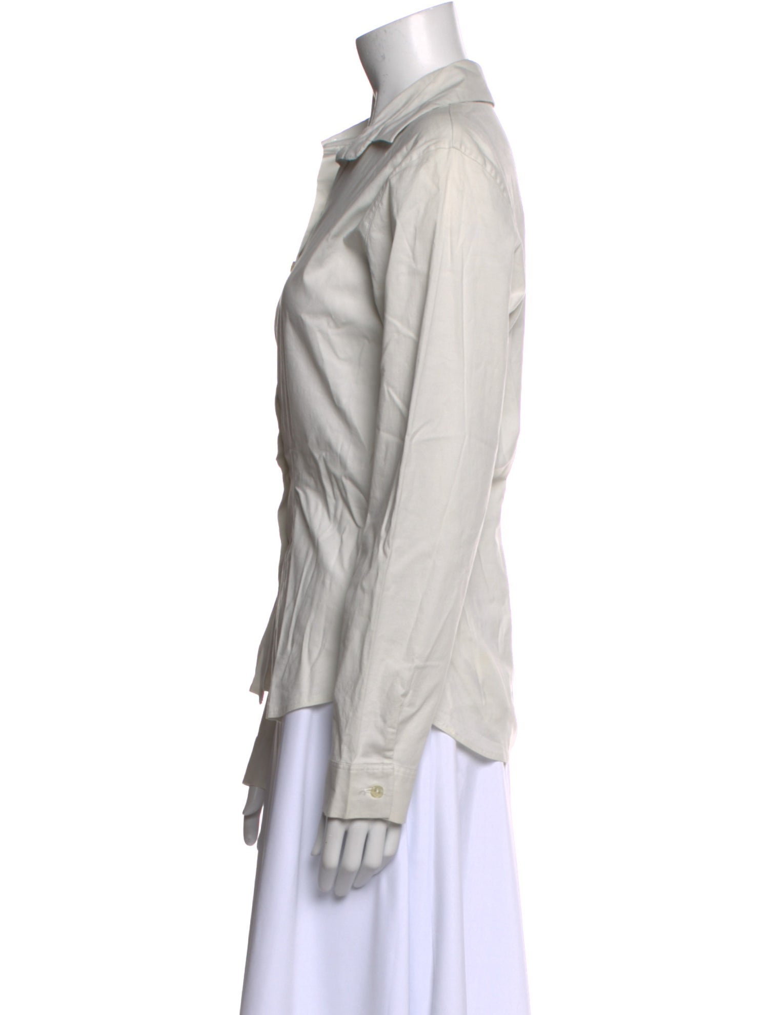 Anne Fontaine Long Sleeve Button-Up Top