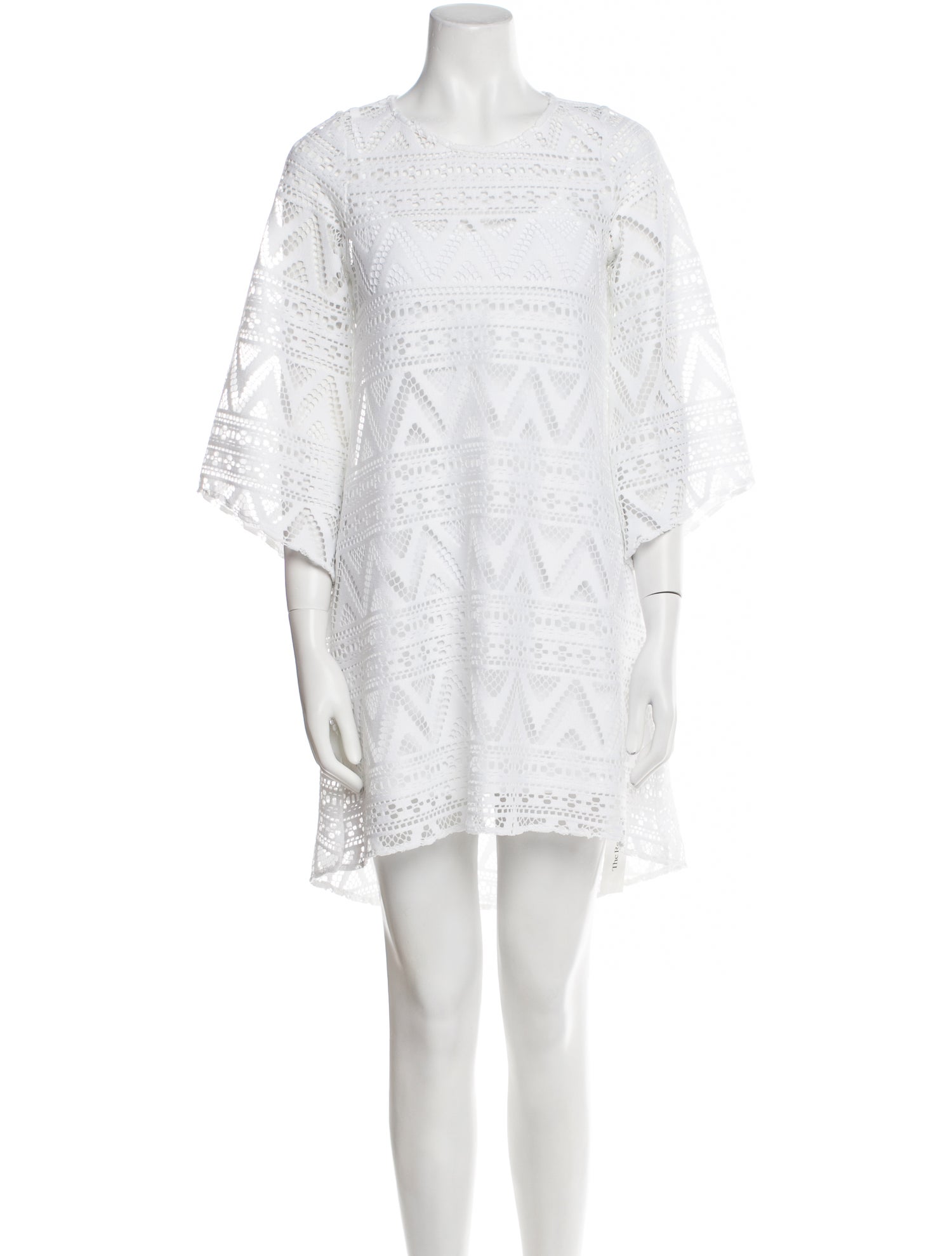 Anne Fontaine Lace Pattern Mini Dress