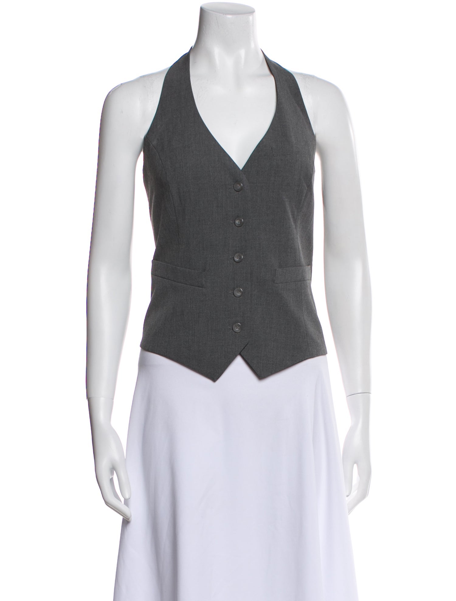 Anne Fontaine V-Neck Sleeveless Top