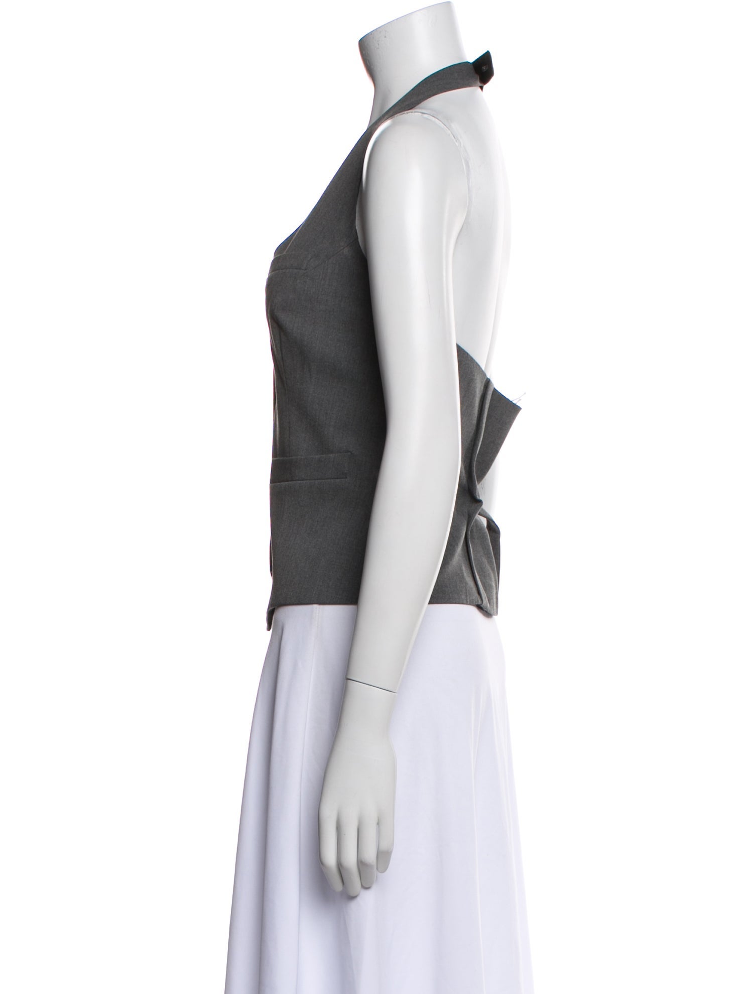 Anne Fontaine V-Neck Sleeveless Top
