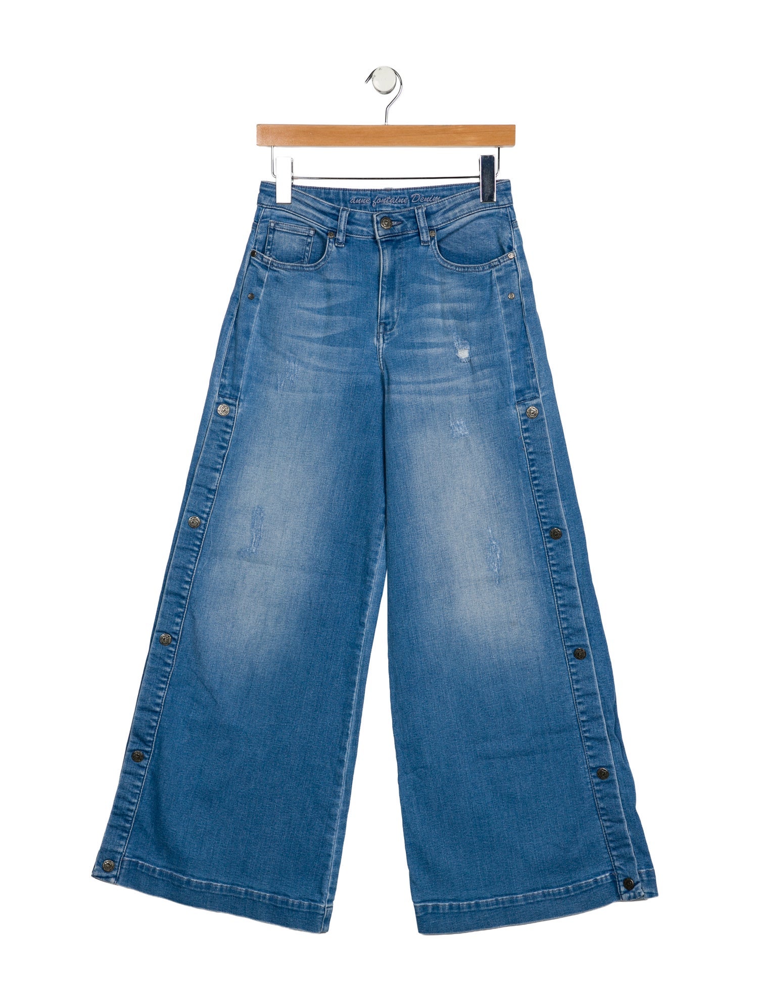 Anne Fontaine Mid-Rise Wide Leg Jeans