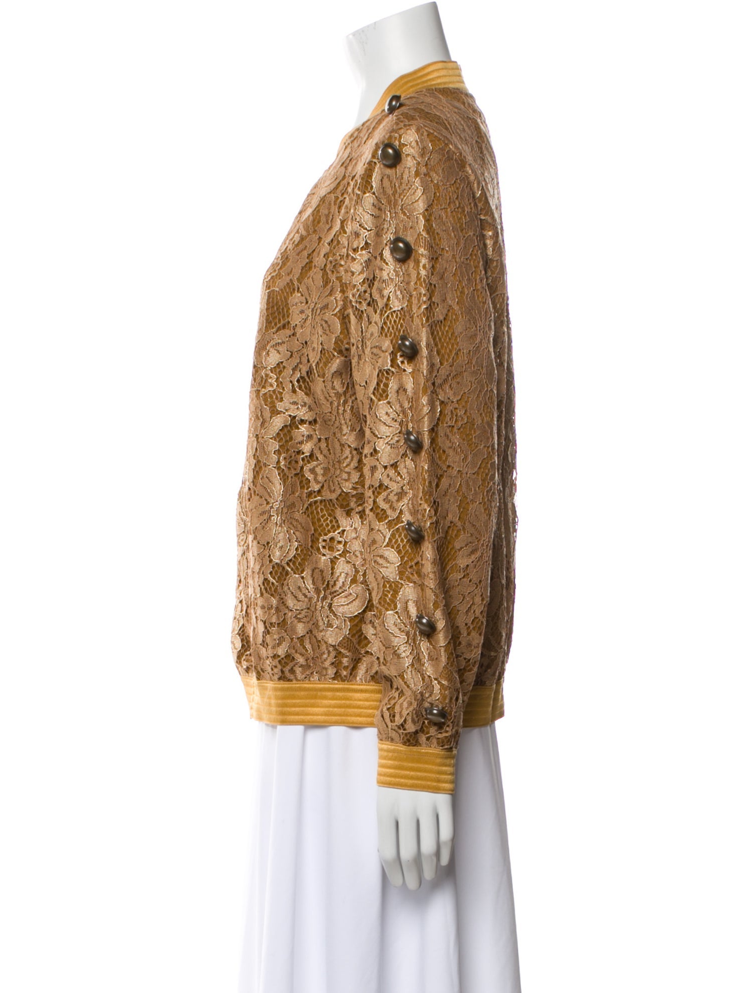 Anne Fontaine Lace Pattern Bomber Jacket w/ Tags