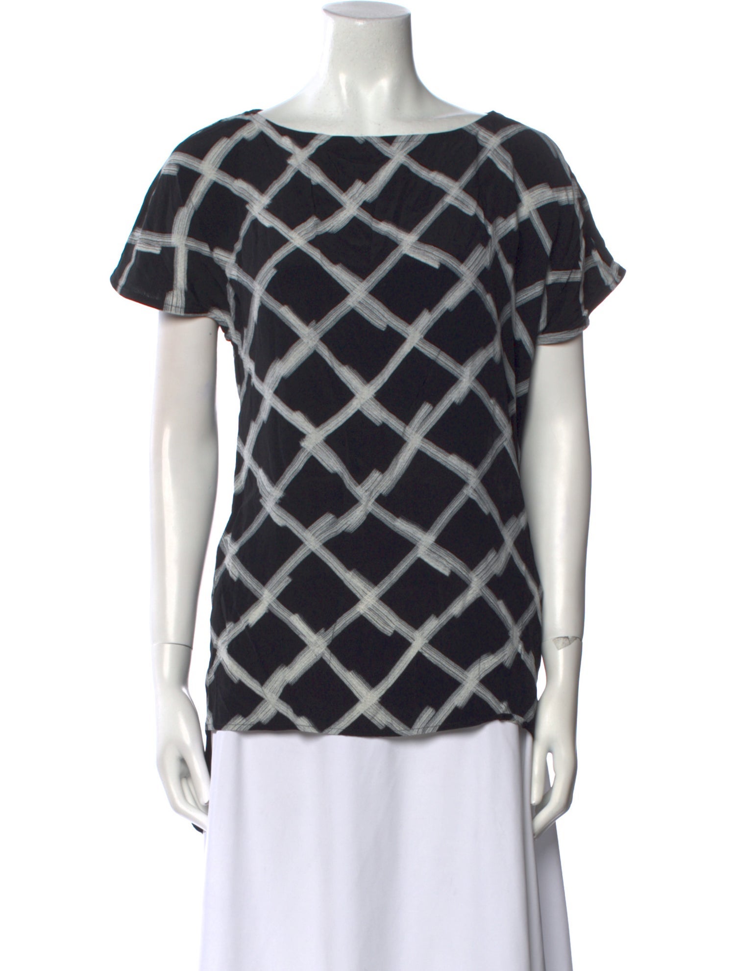 Anne Fontaine Printed Bateau Neckline T-Shirt