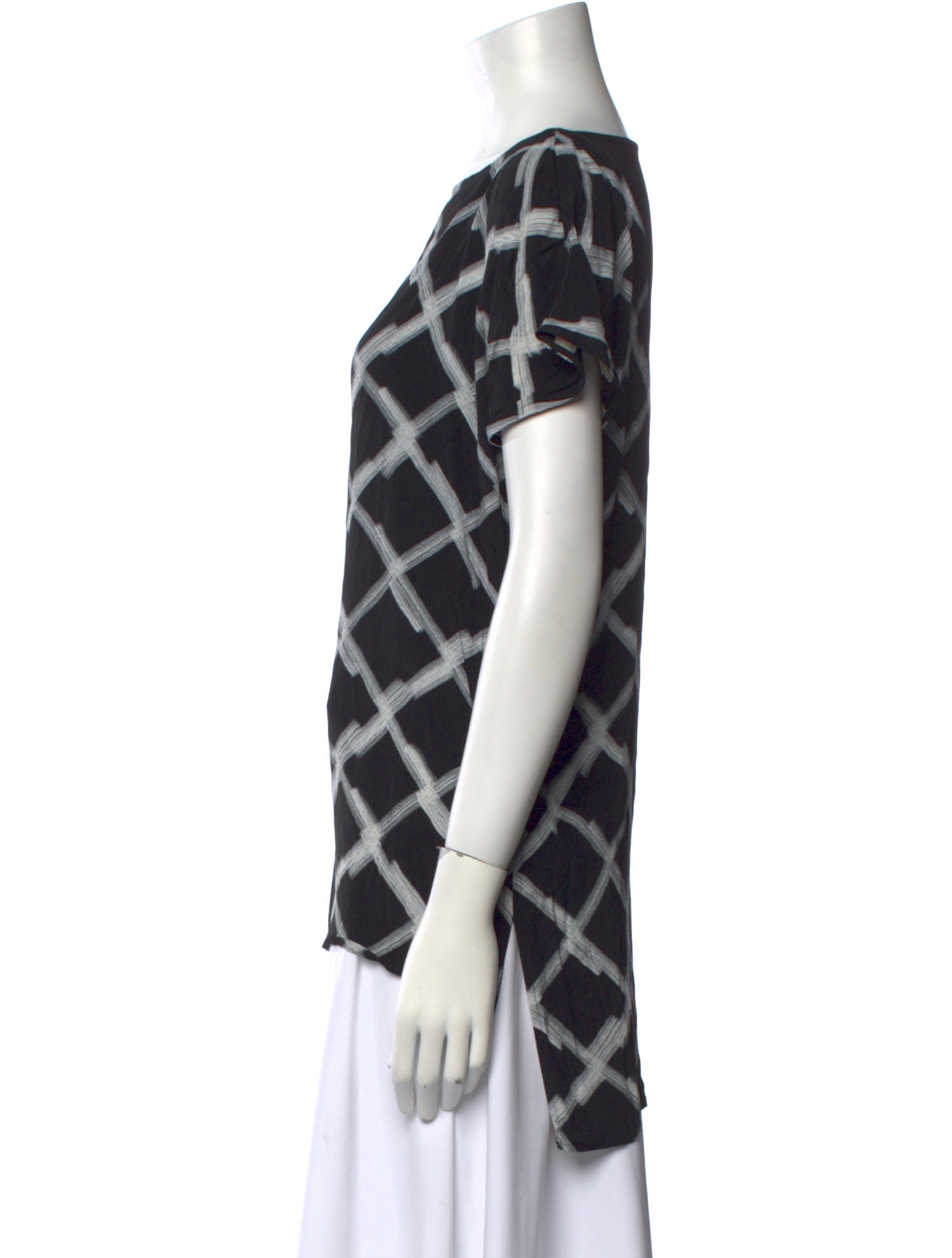 Anne Fontaine Printed Bateau Neckline T-Shirt