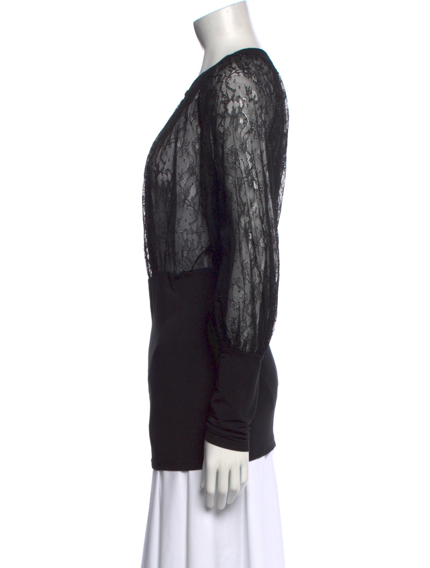 Anne Fontaine Crew Neck Long Sleeve Top