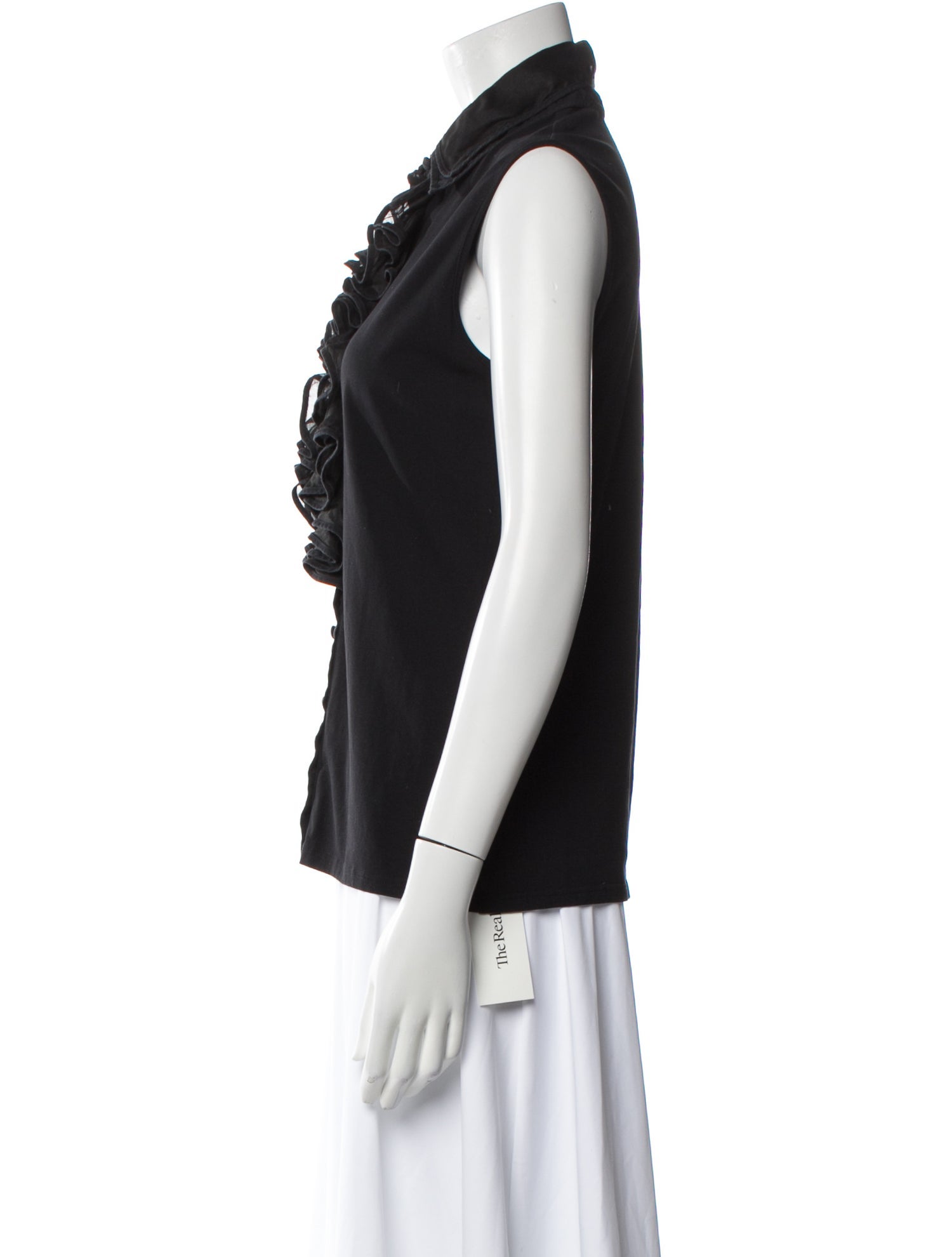 Anne Fontaine Sleeveless Button-Up Top