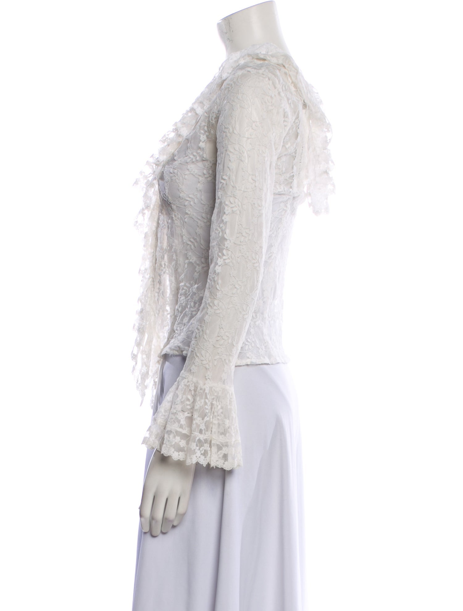 Anne Fontaine Lace Lace Pattern Blouse