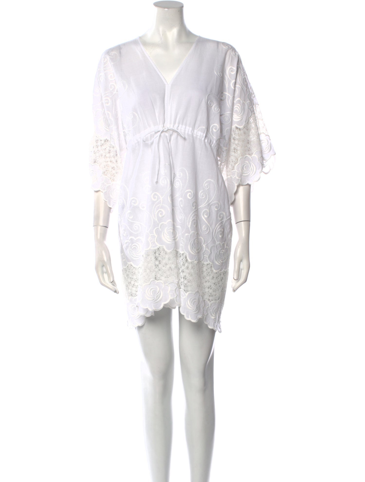 Anne Fontaine V-Neck Mini Dress