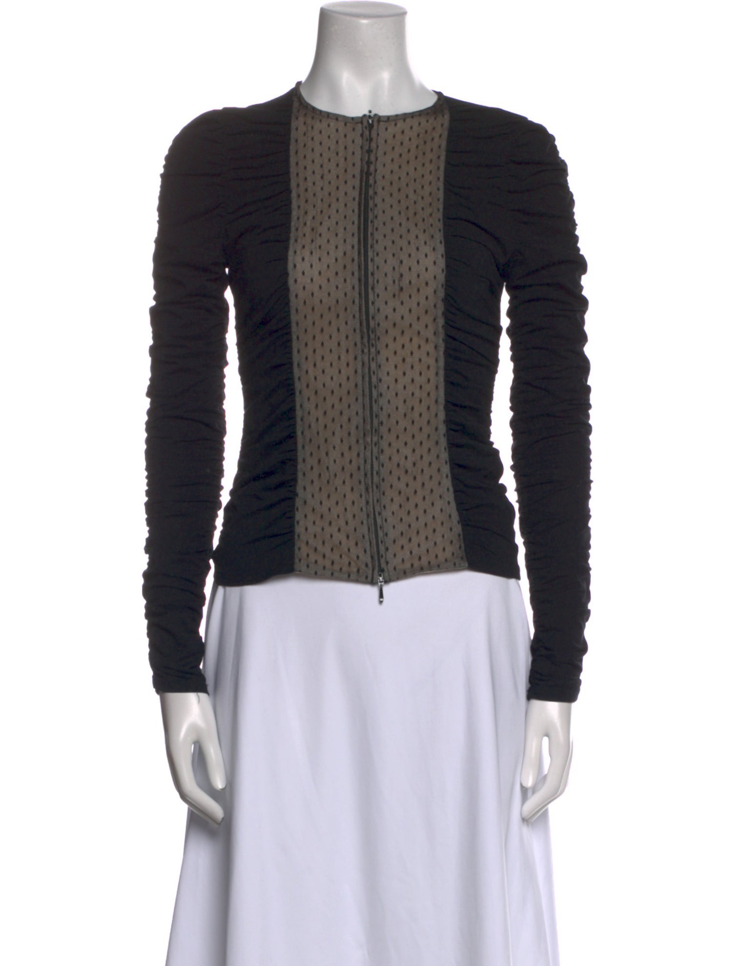 Anne Fontaine Printed Crew Neck Top