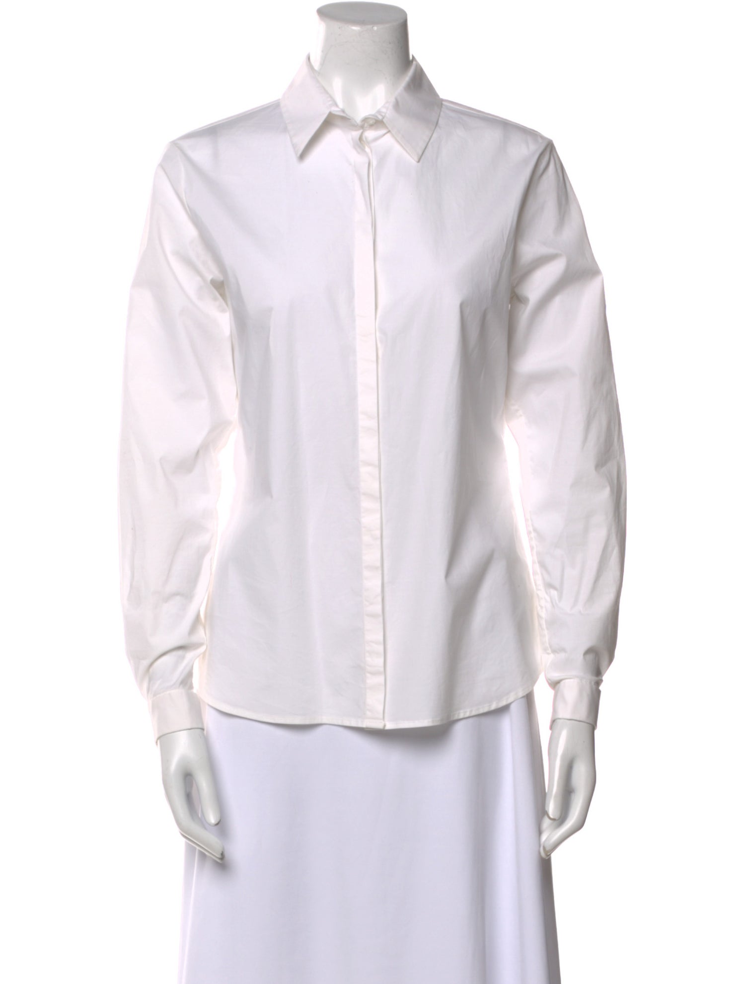 Anne Fontaine Long Sleeve Button-Up Top