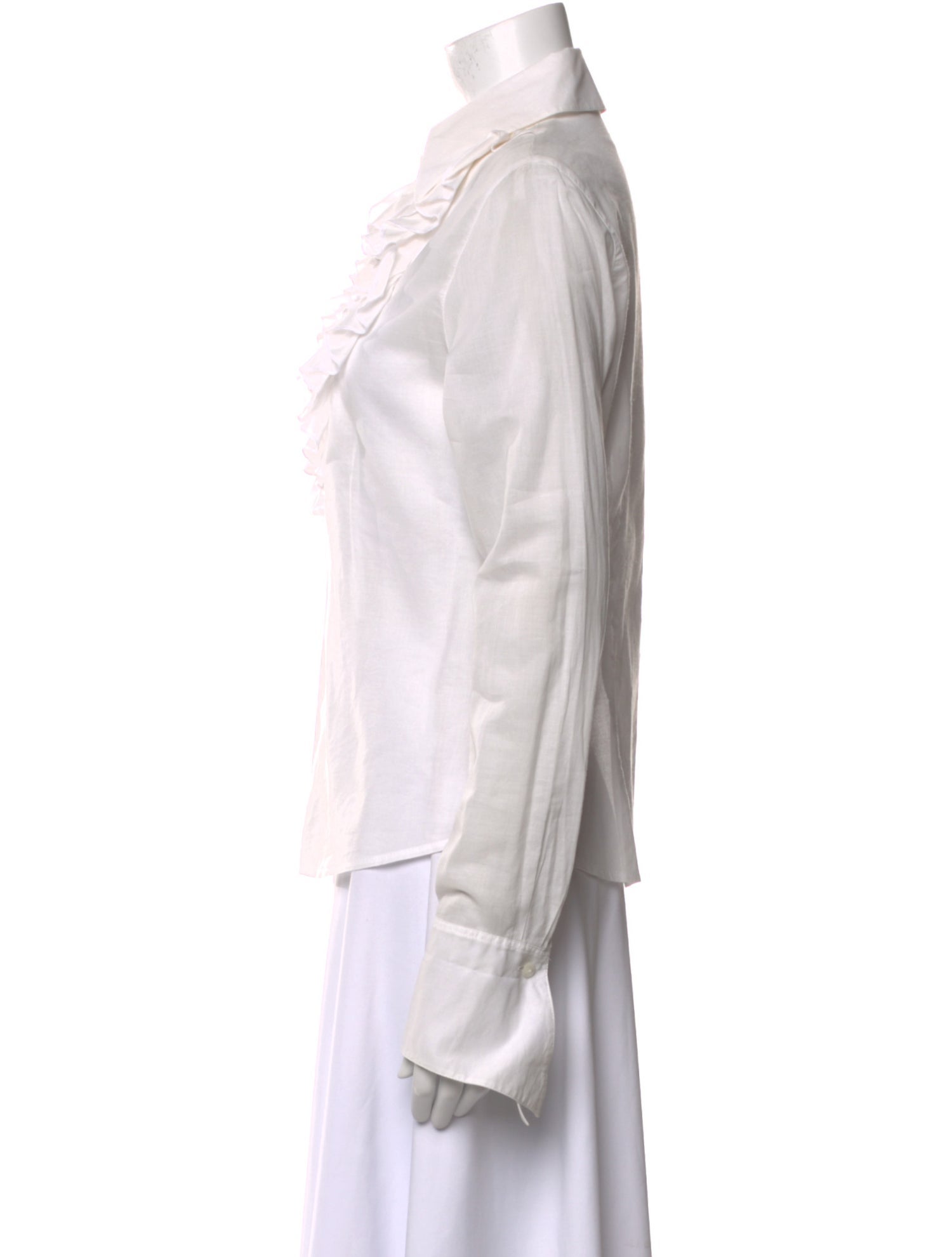 Anne Fontaine Long Sleeve Button-Up Top