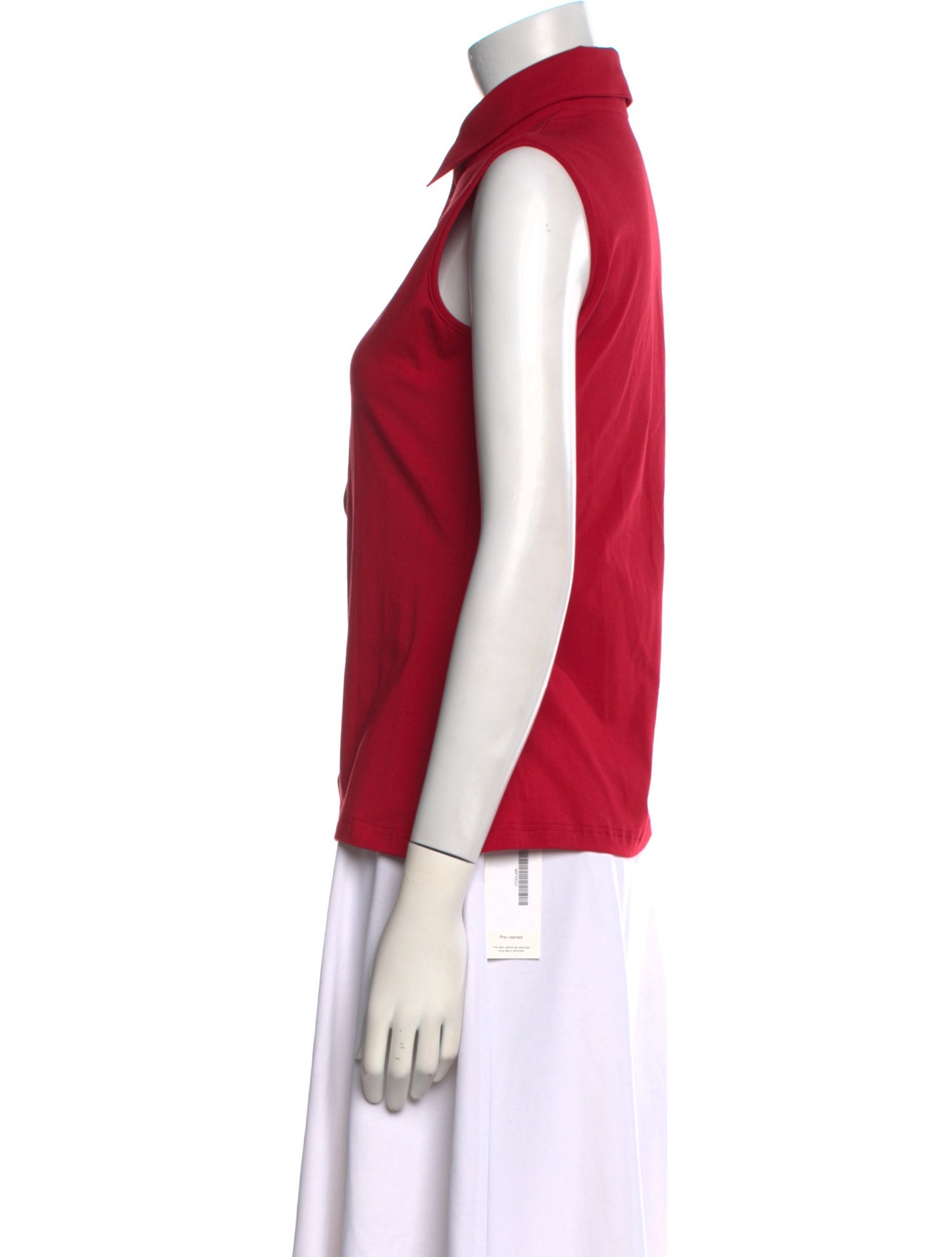 Anne Fontaine Sleeveless Button-Up Top