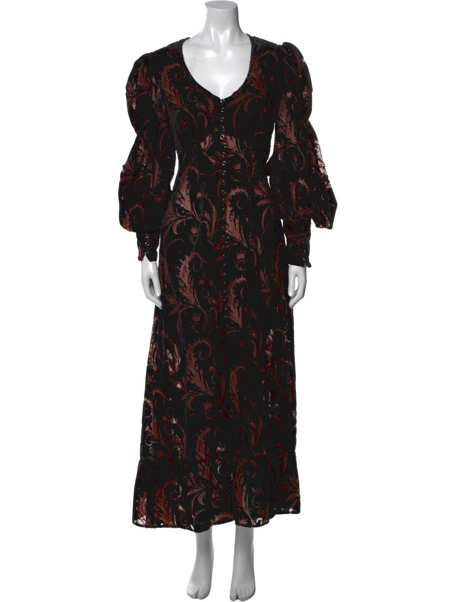 Anne Fontaine Paisley Print Long Dress