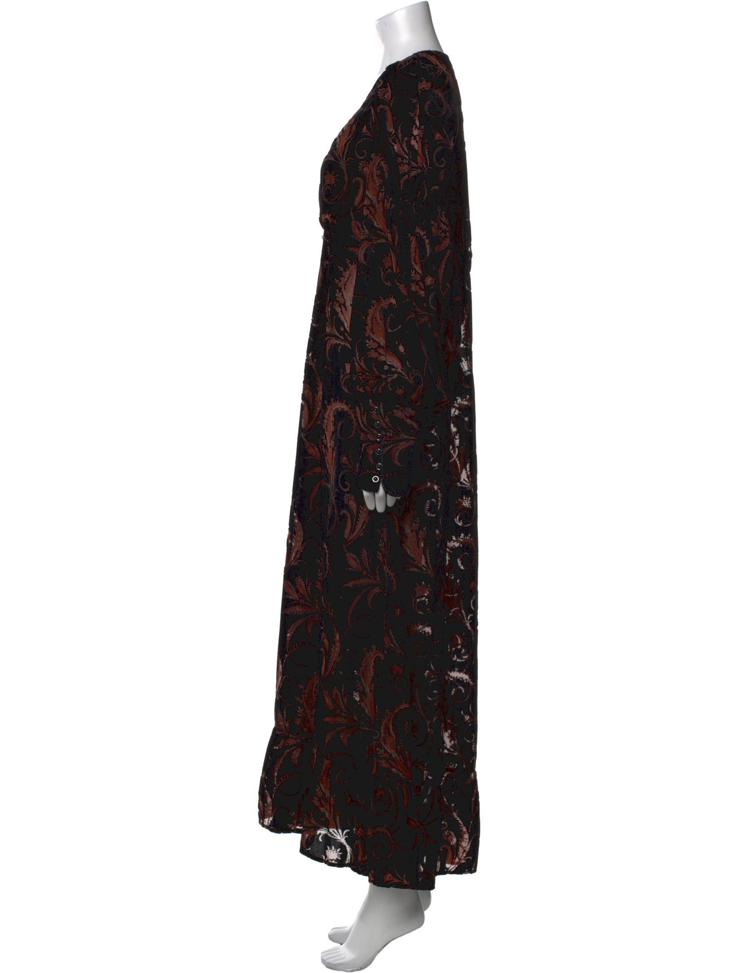 Anne Fontaine Paisley Print Long Dress
