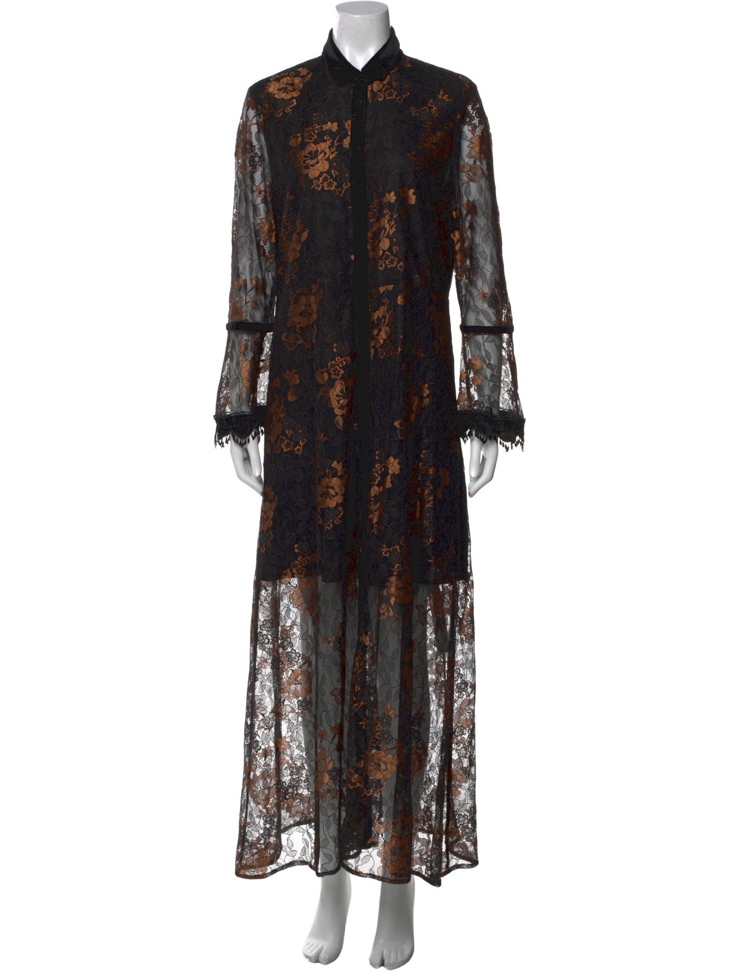 Anne Fontaine Lace Pattern Long Dress