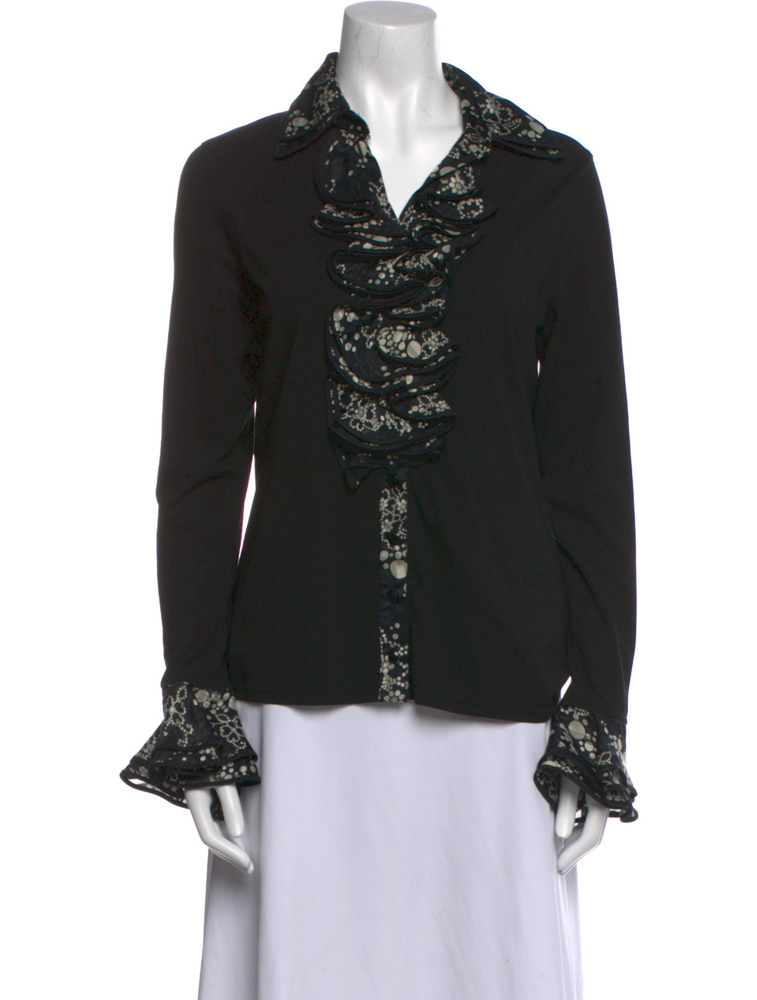 Anne Fontaine Long Sleeve Button-Up Top