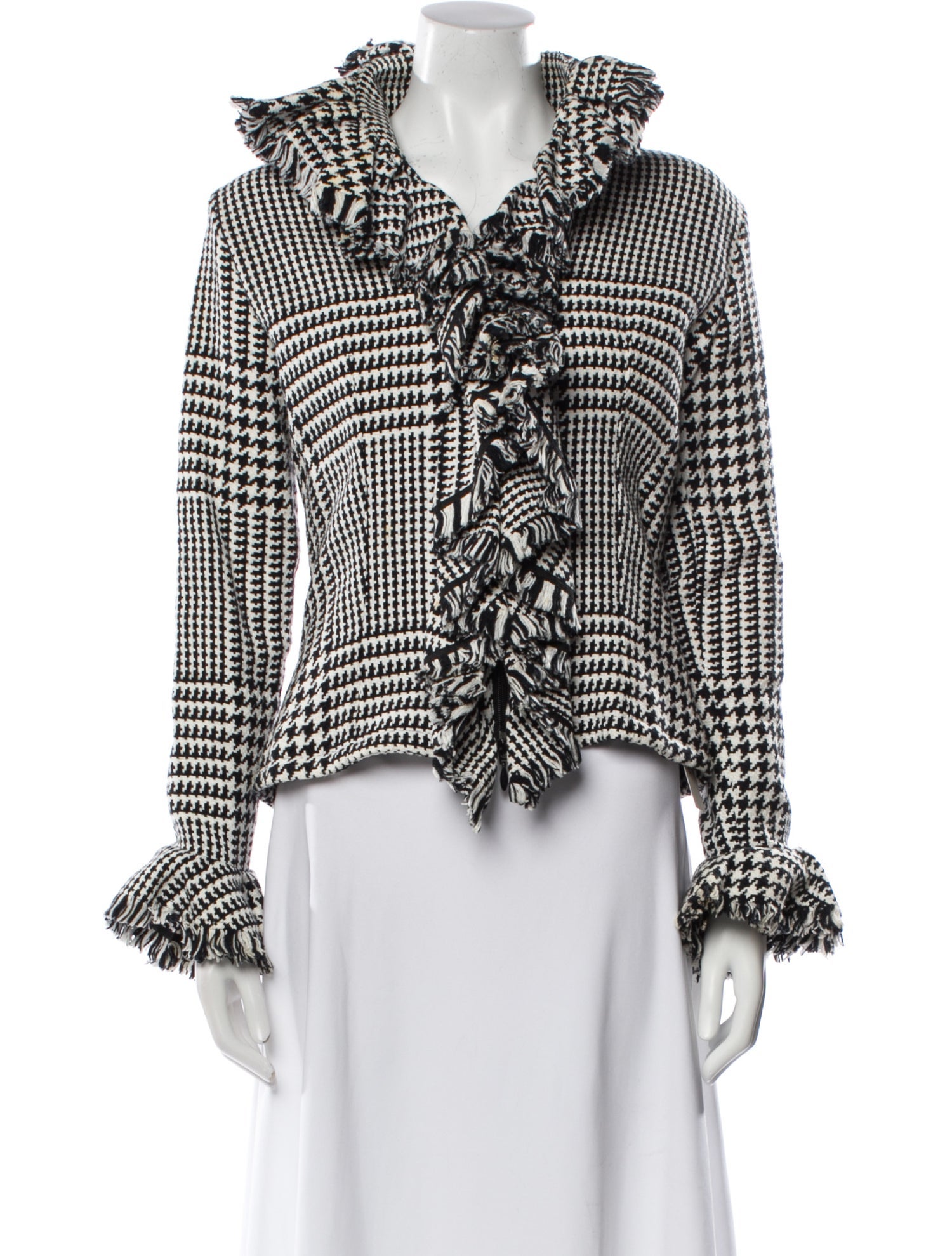 Anne Fontaine Plaid Print Jacket