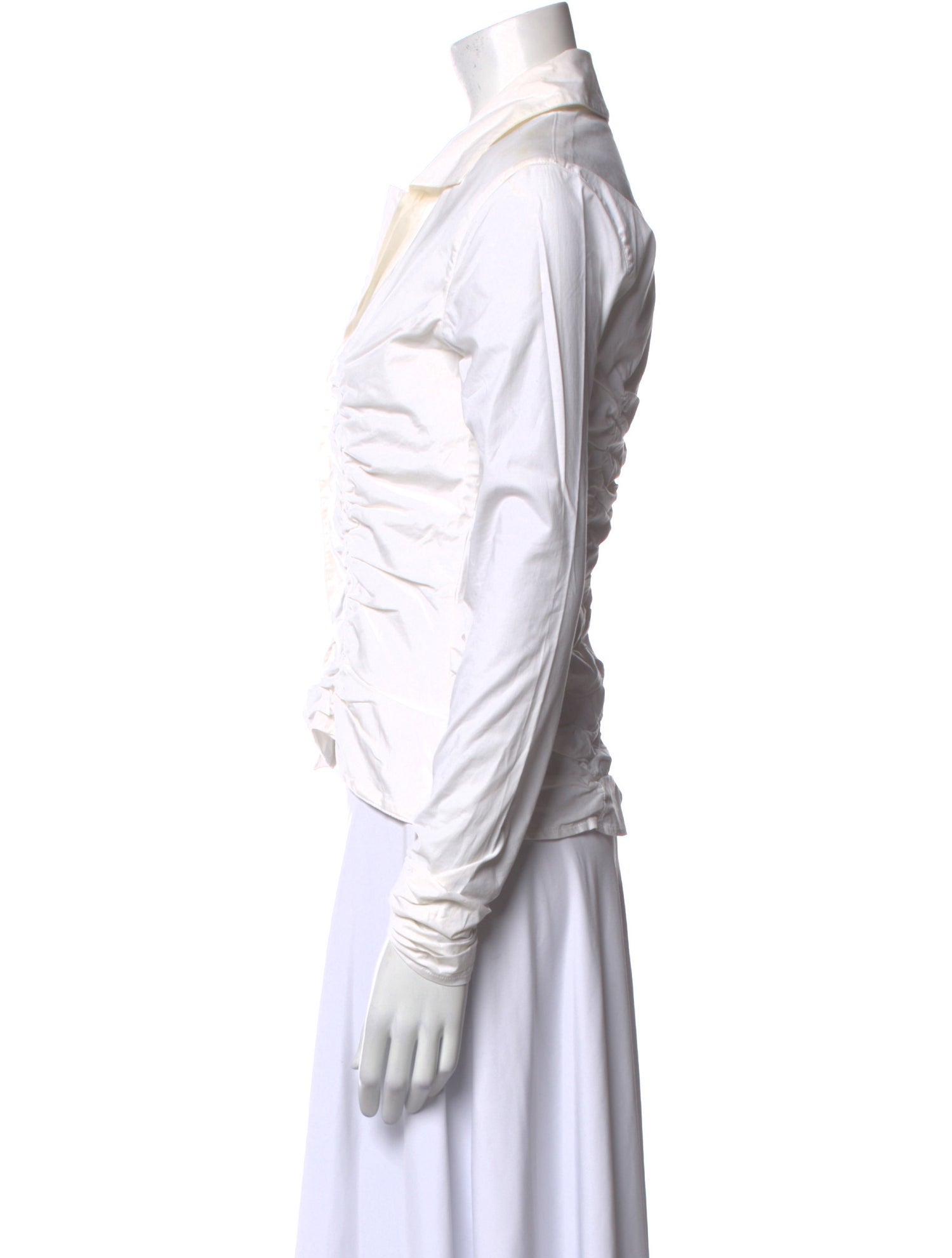 Anne Fontaine Long Sleeve Button-Up Top