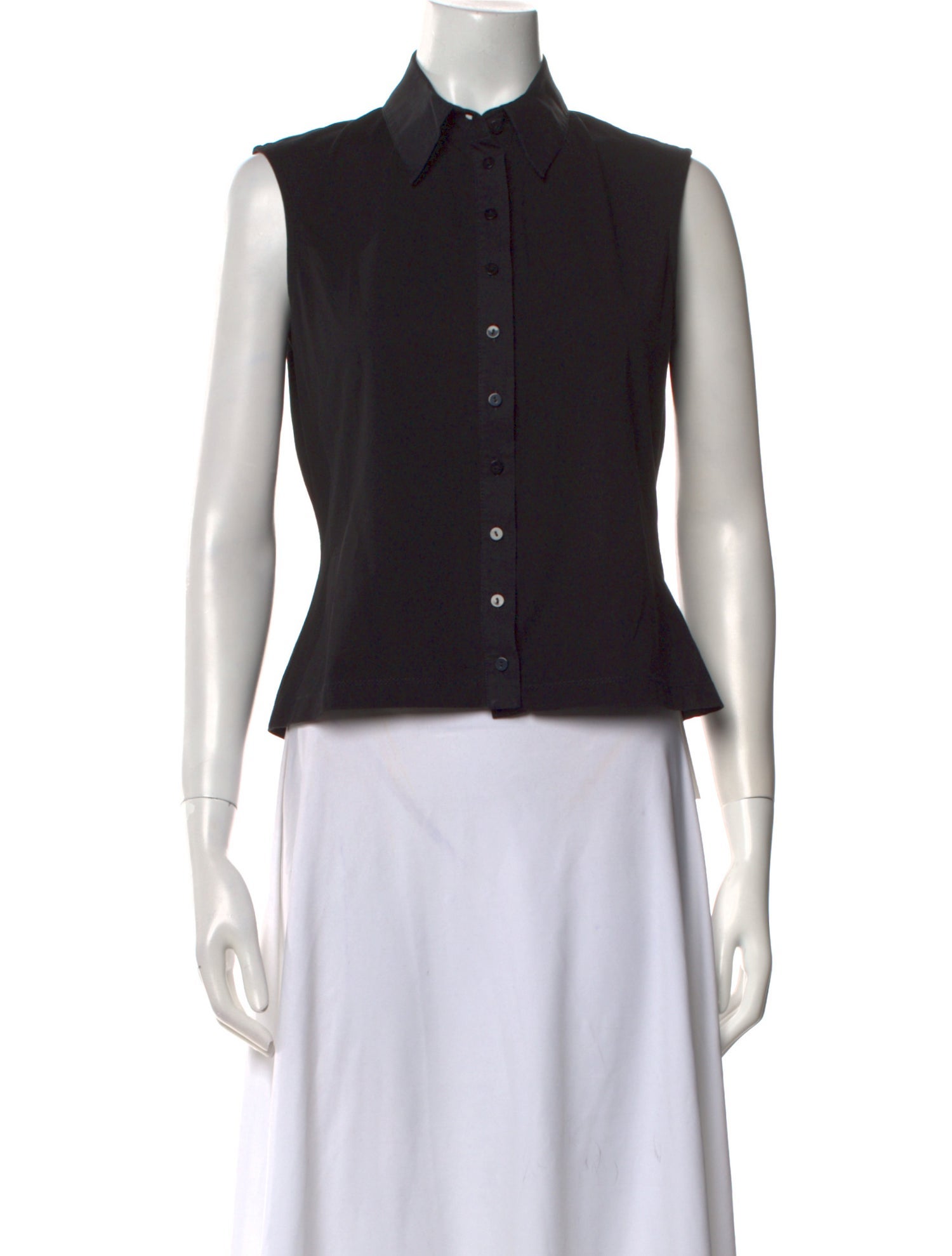 Anne Fontaine Sleeveless Crop Top