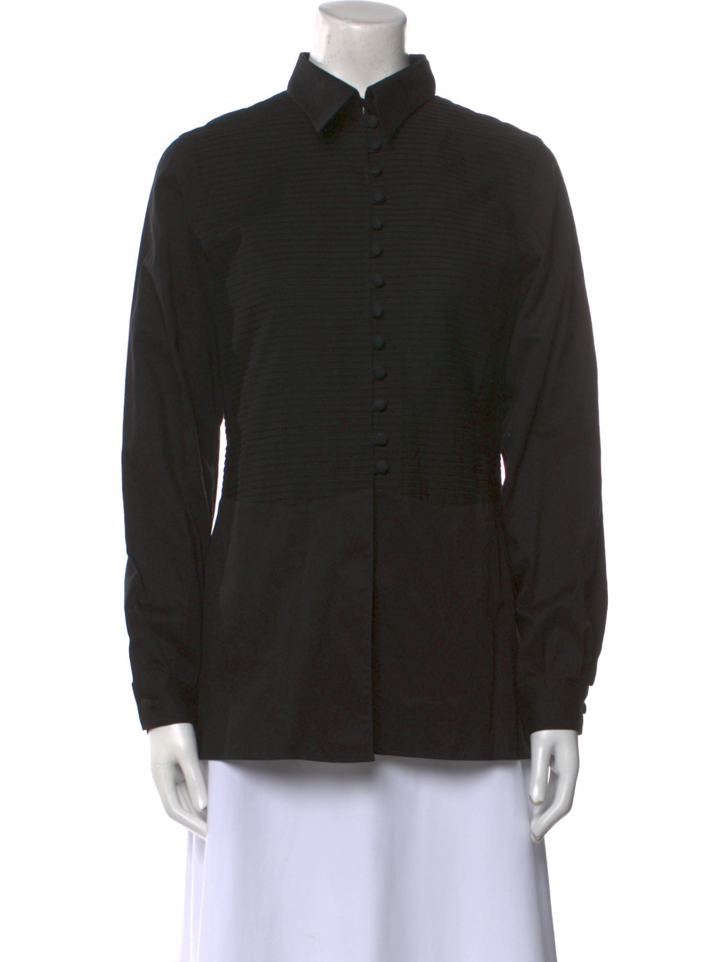 Anne Fontaine Long Sleeve Button-Up Top