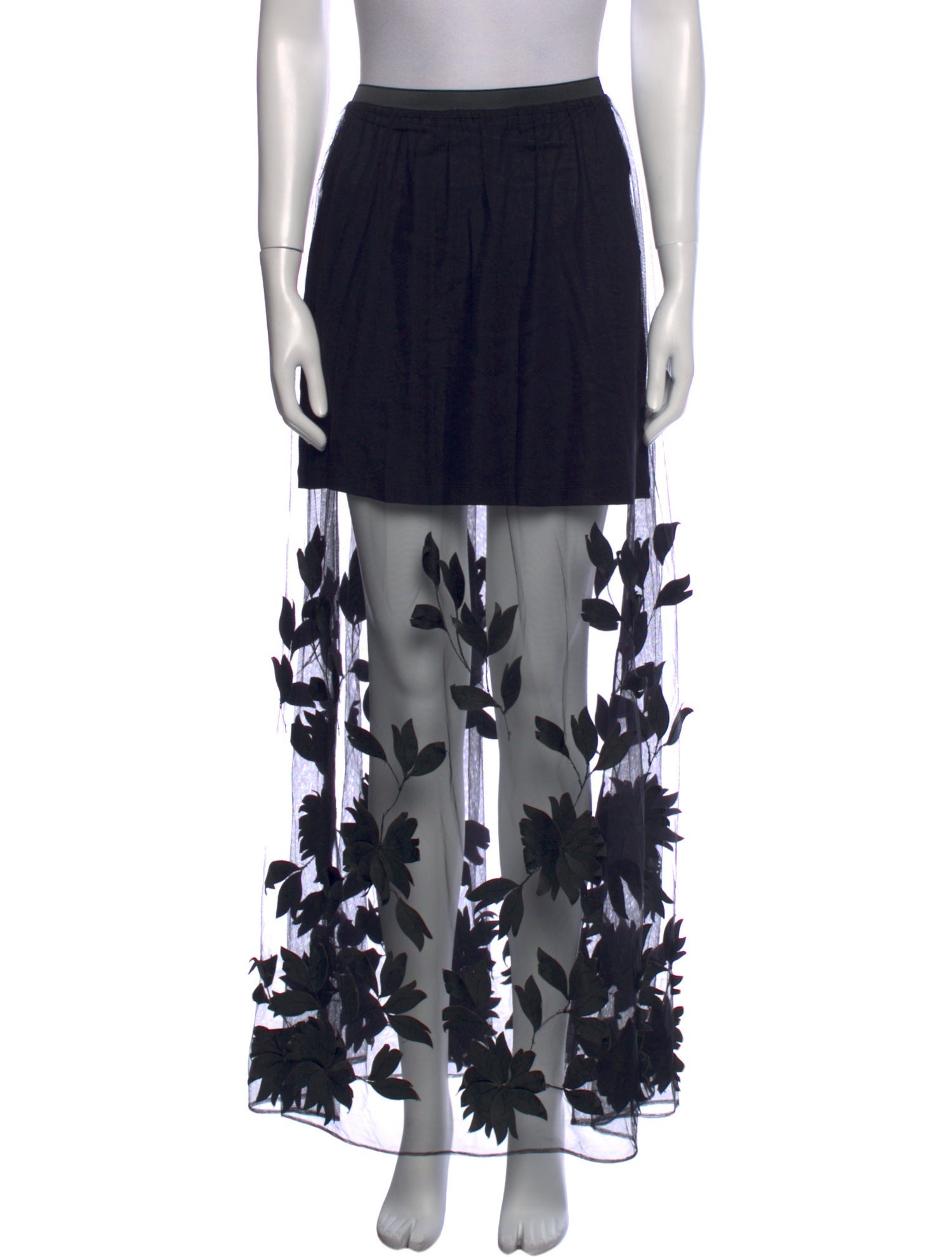 Anne Fontaine Floral Print Long Skirt