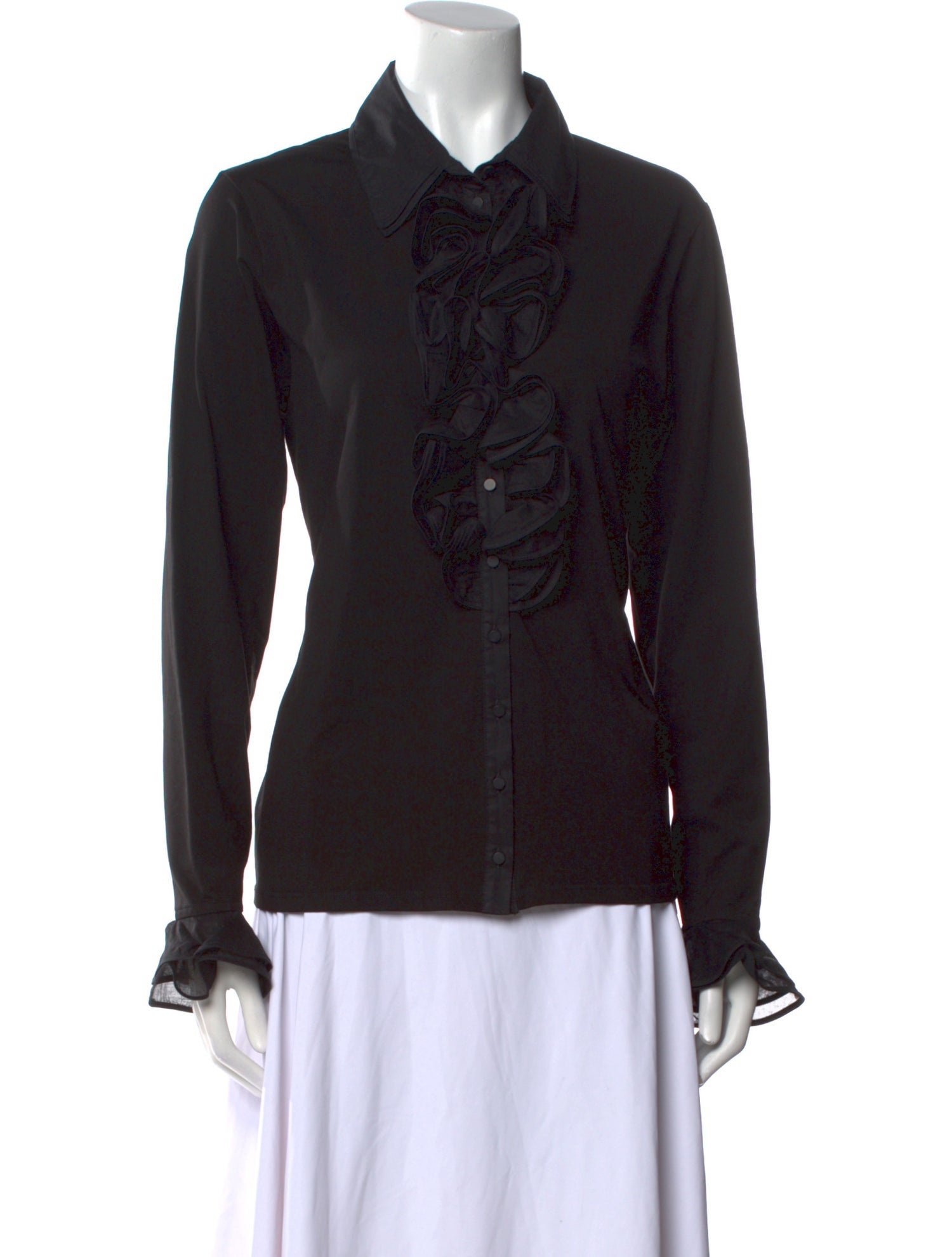 Anne Fontaine Long Sleeve Button-Up Top