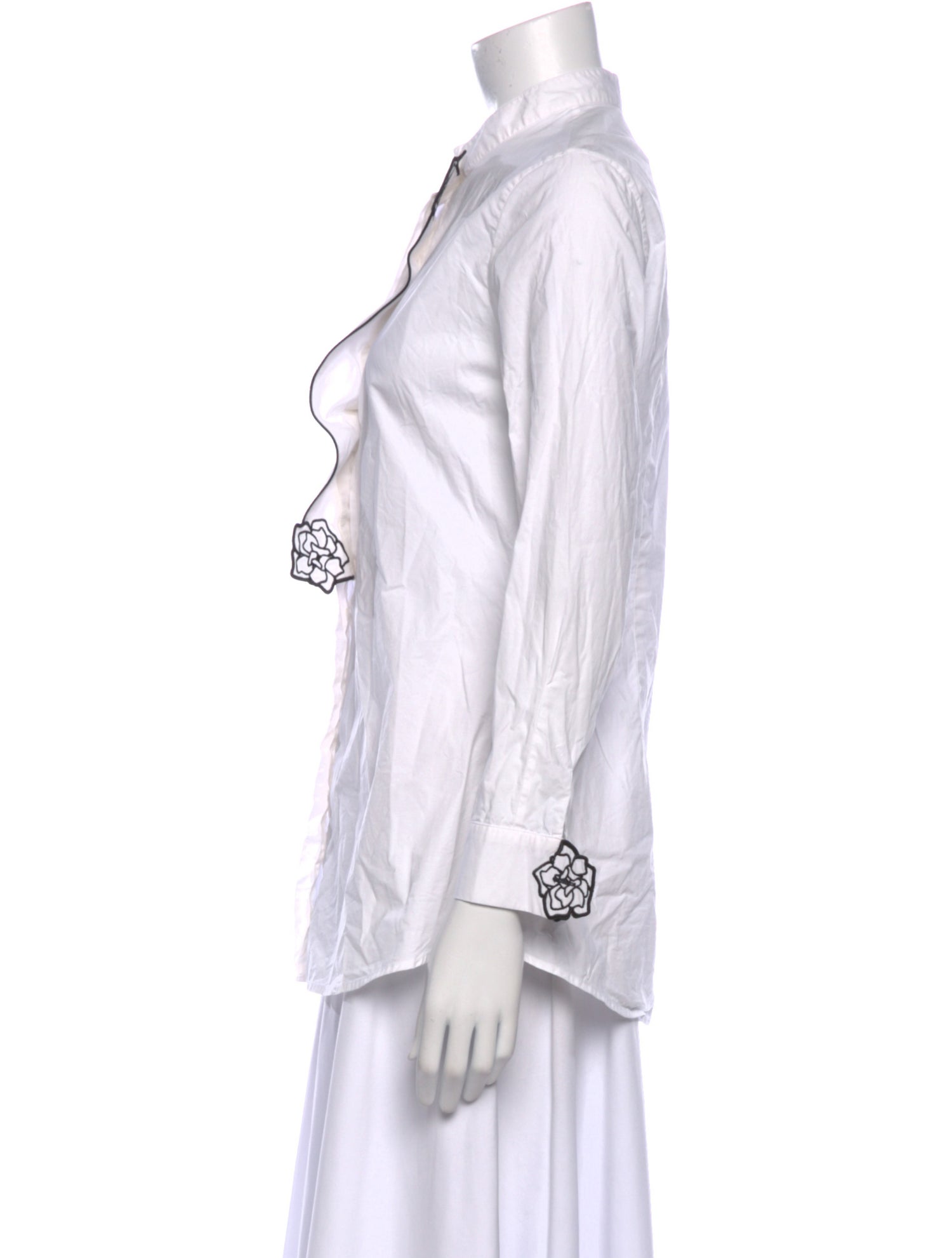 Anne Fontaine Long Sleeve Button-Up Top