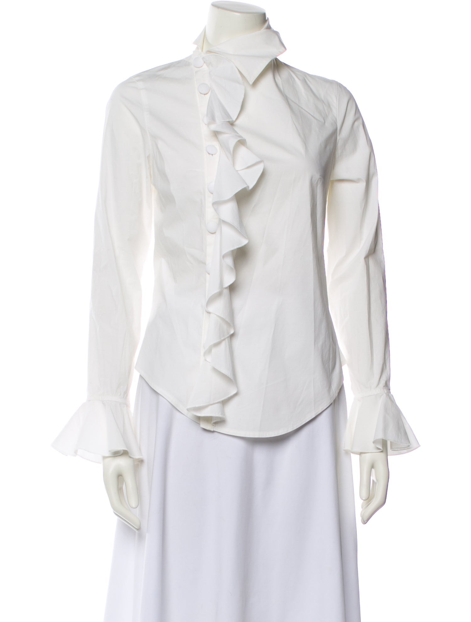 Anne Fontaine Long Sleeve Button-Up Top