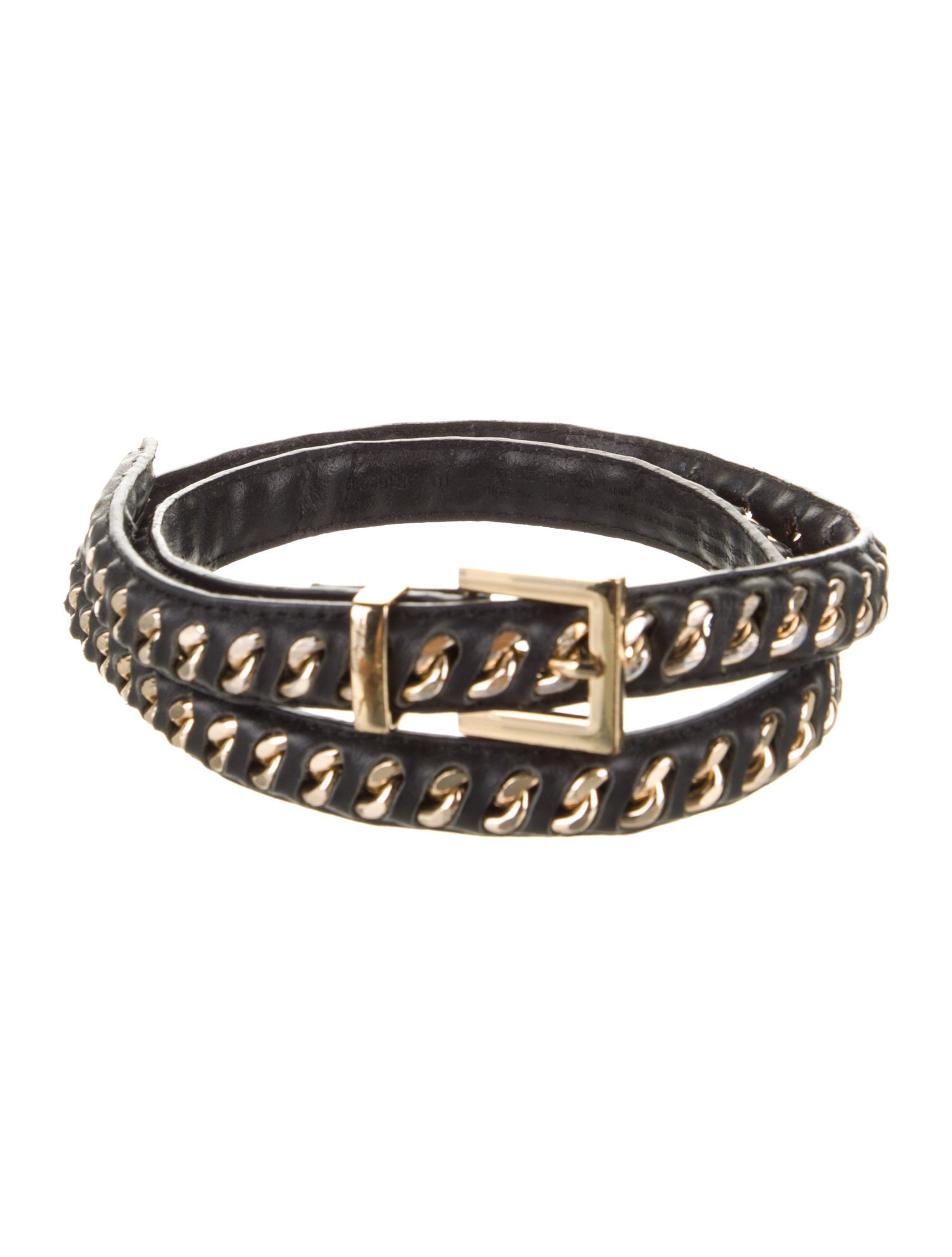 Anne Fontaine Skinny Calf Leather Belt