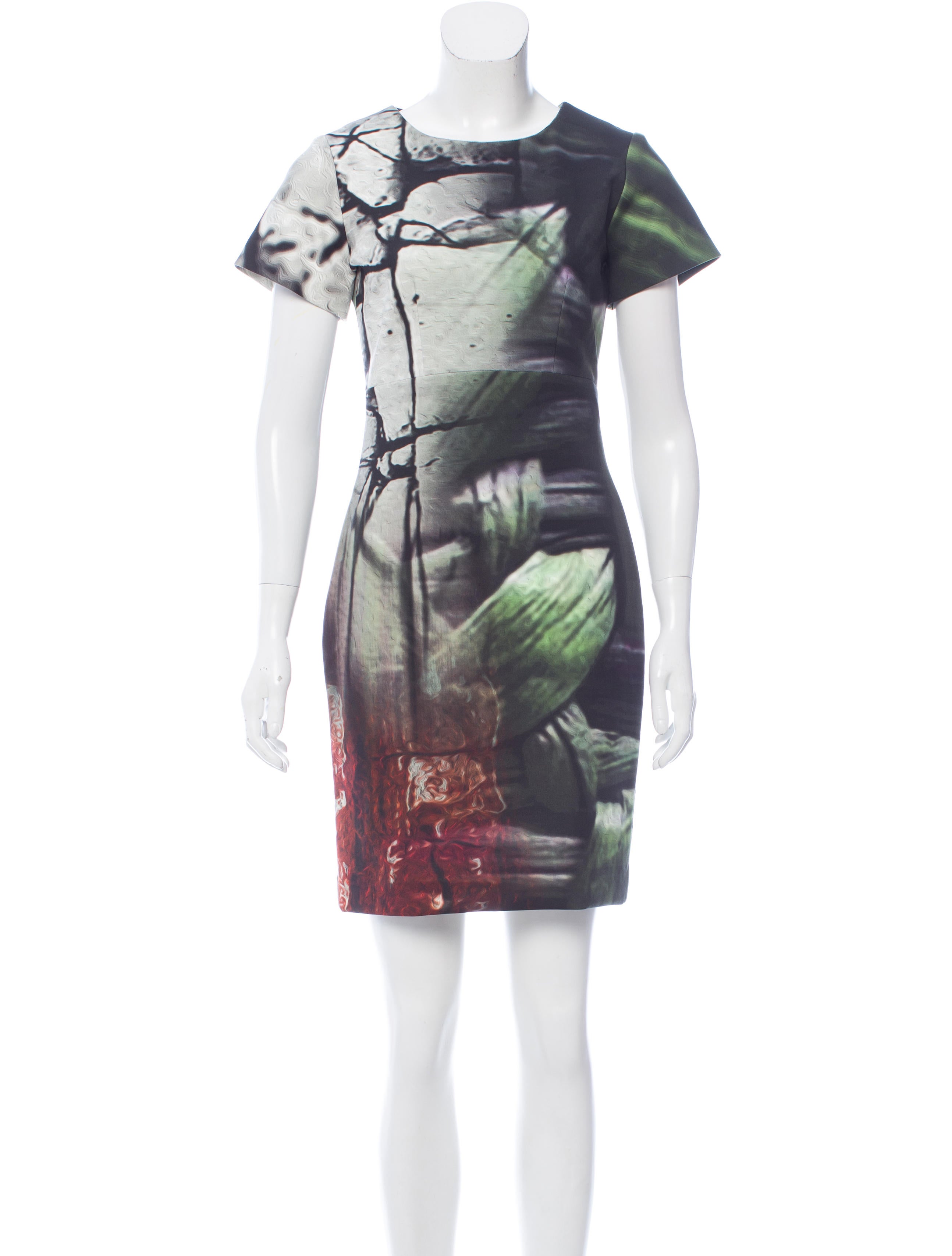 Angelys Balek Printed Mini Dress