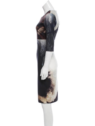 Angelys Balek Printed Midi Dress