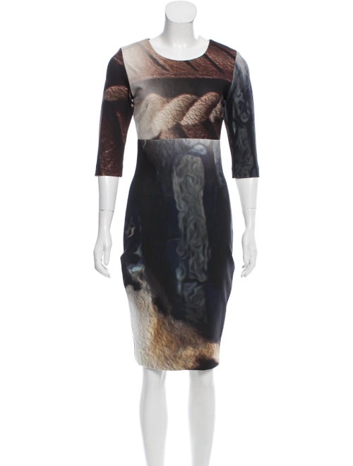 Angelys Balek Printed Midi Dress