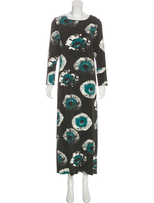Angelys Balek Printed Maxi Dress Black