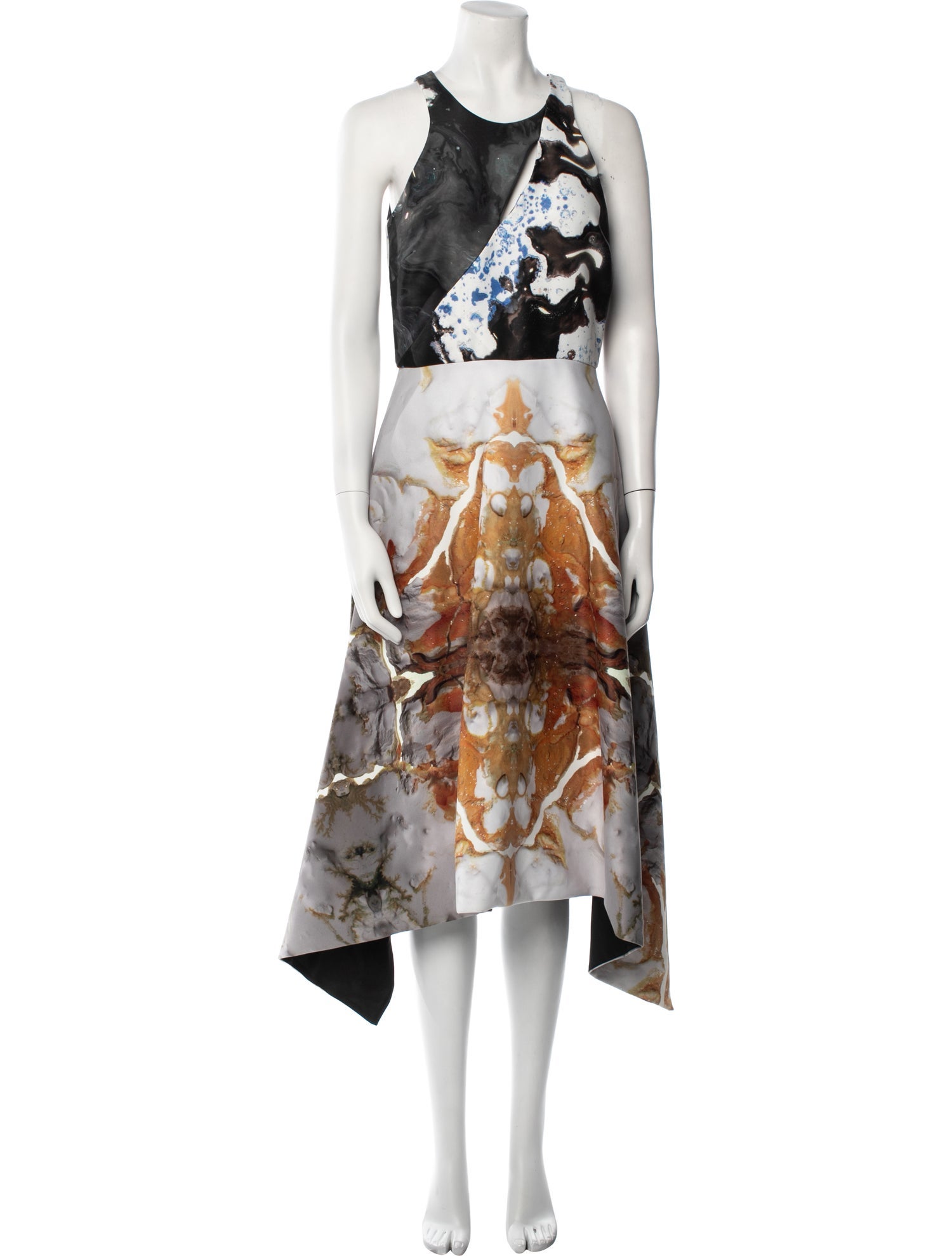 Angelys Balek Printed Long Dress