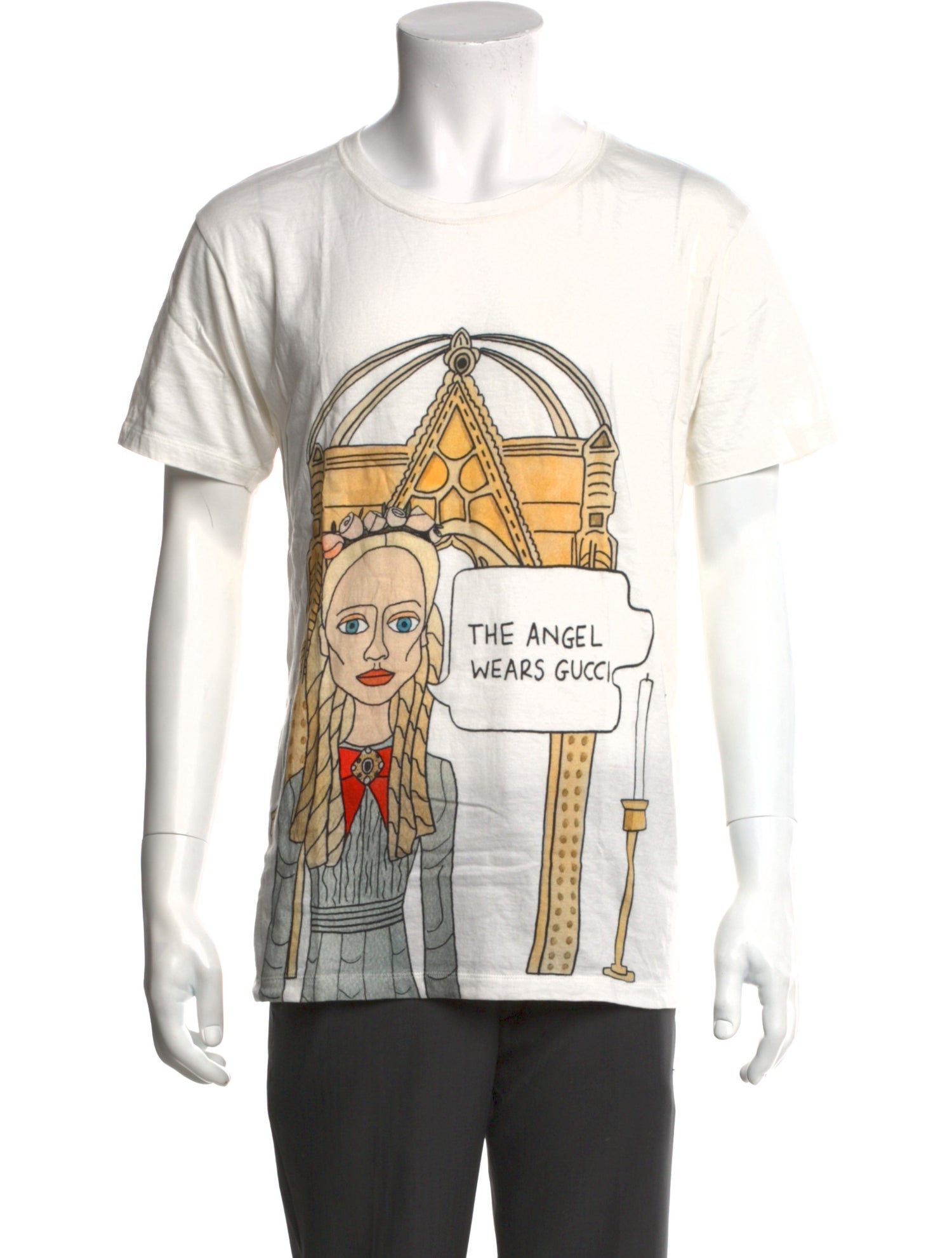 Angelica Hicks x Gucci Graphic Print Scoop Neck T-Shirt