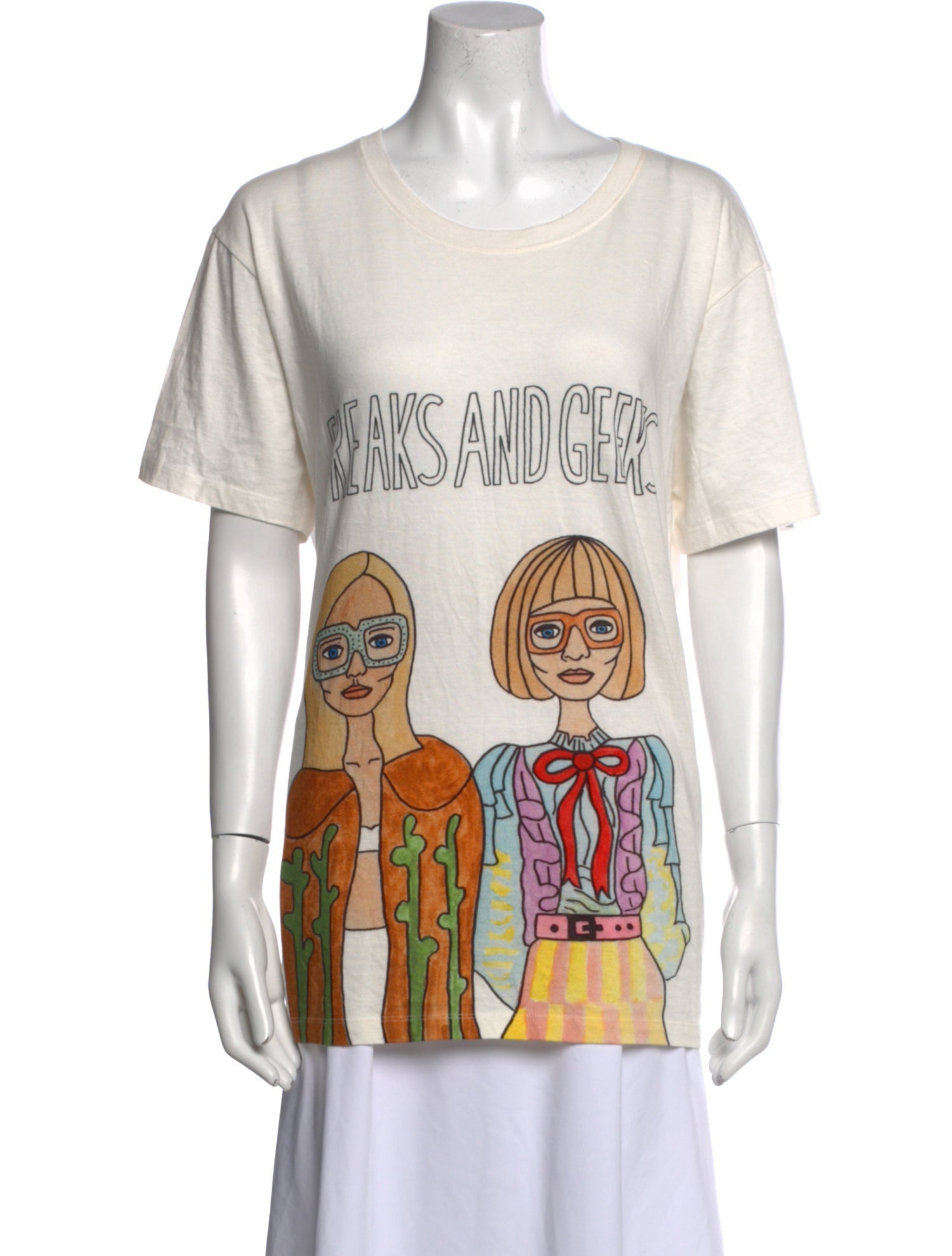 Angelica Hicks x Gucci Graphic Print Scoop Neck T-Shirt