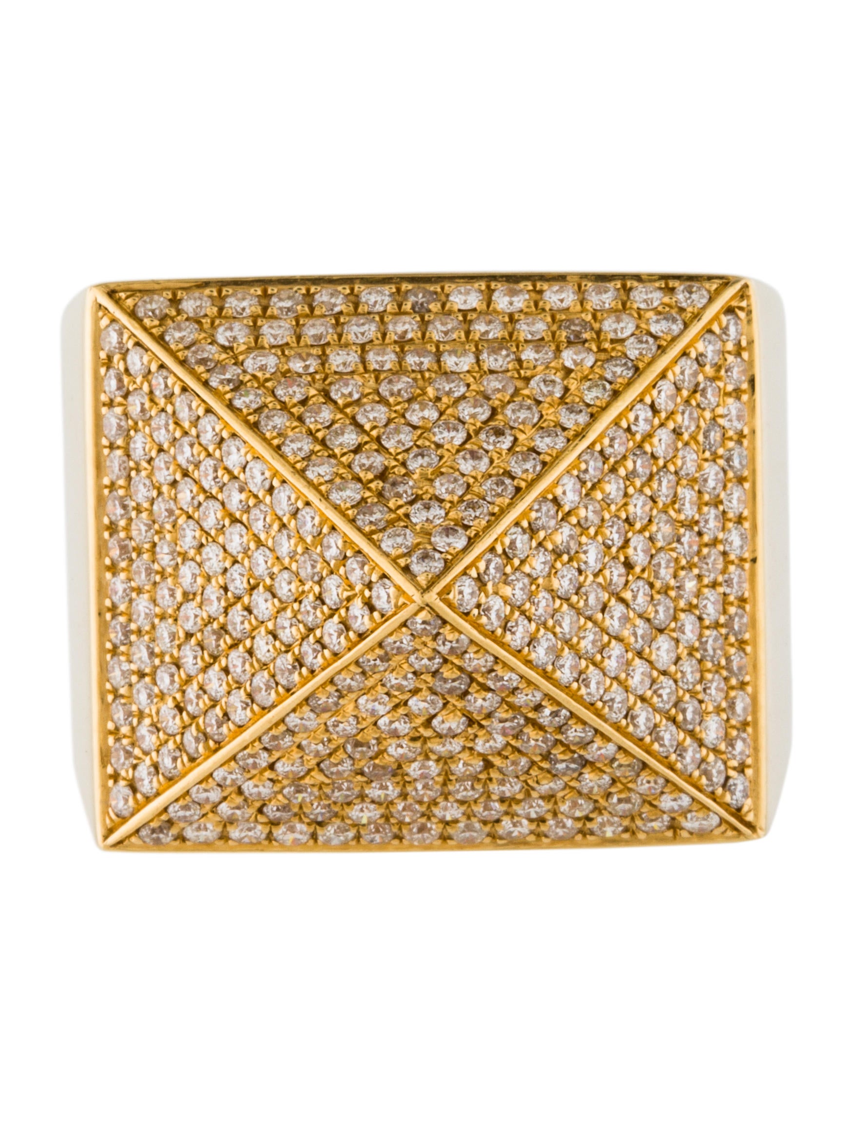 Anita Ko 18K Diamond Pyramid Ring Rings ANI20106 The RealReal