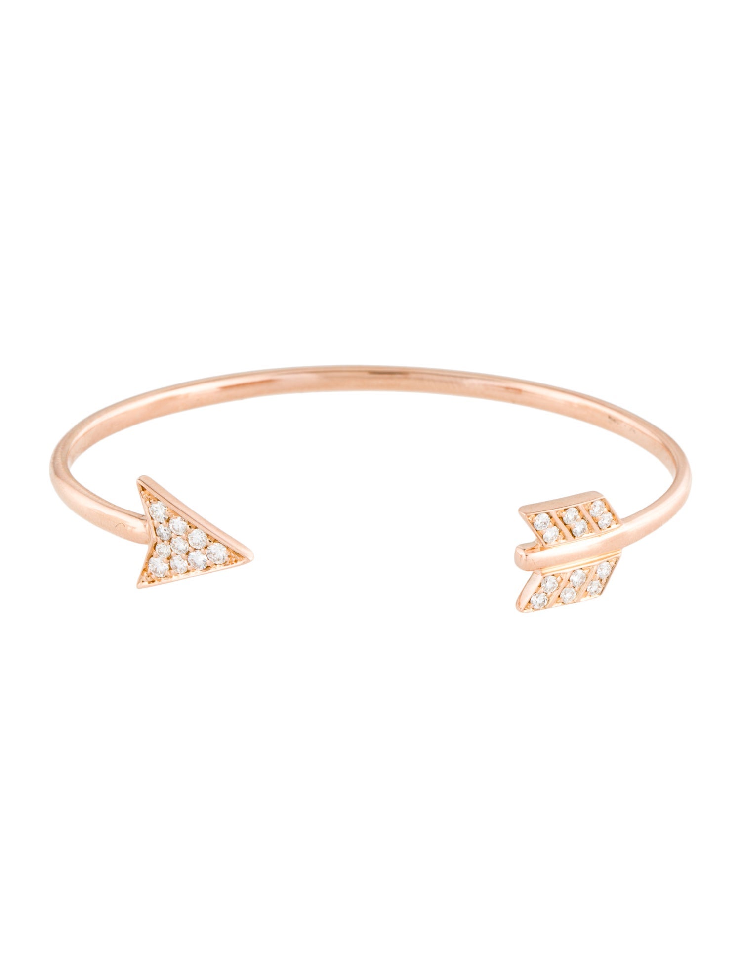 Anita Ko 18k Diamond Single Point Arrow Cuff