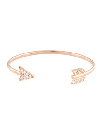 Anita Ko 18k Diamond Single Point Arrow Cuff