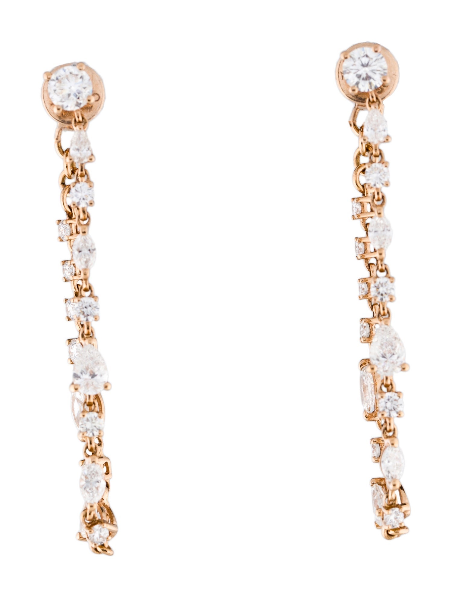 Anita Ko 18K 2.16ctw Diamond Loop Earrings
