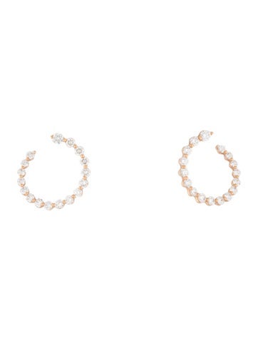 Anita Ko Drop 18K 2.74ctw Diamond Garland Earrings